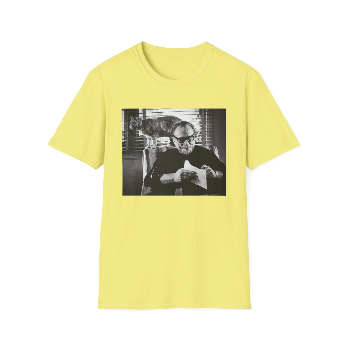 bukowski and butch the cat tshirt