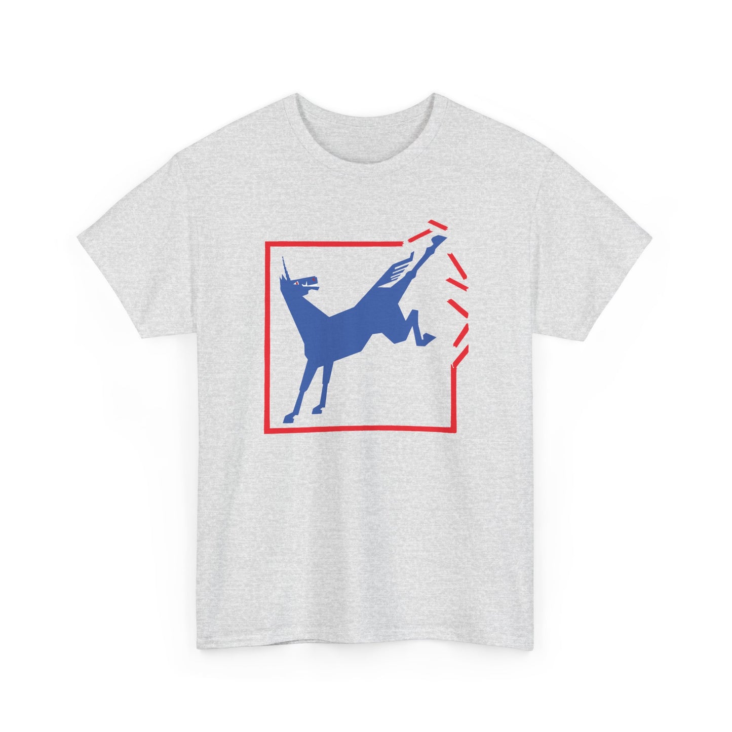 1924 german cartoon unicorn breaking free reproduction tshirt