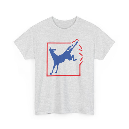 1924 german cartoon unicorn breaking free reproduction tshirt