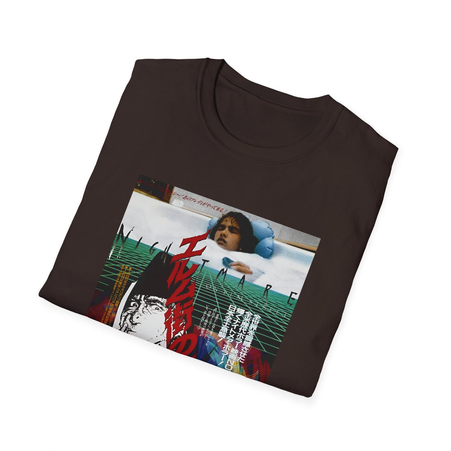 1986 japanese movie poster for nightmare on elm street 1984 tshirt