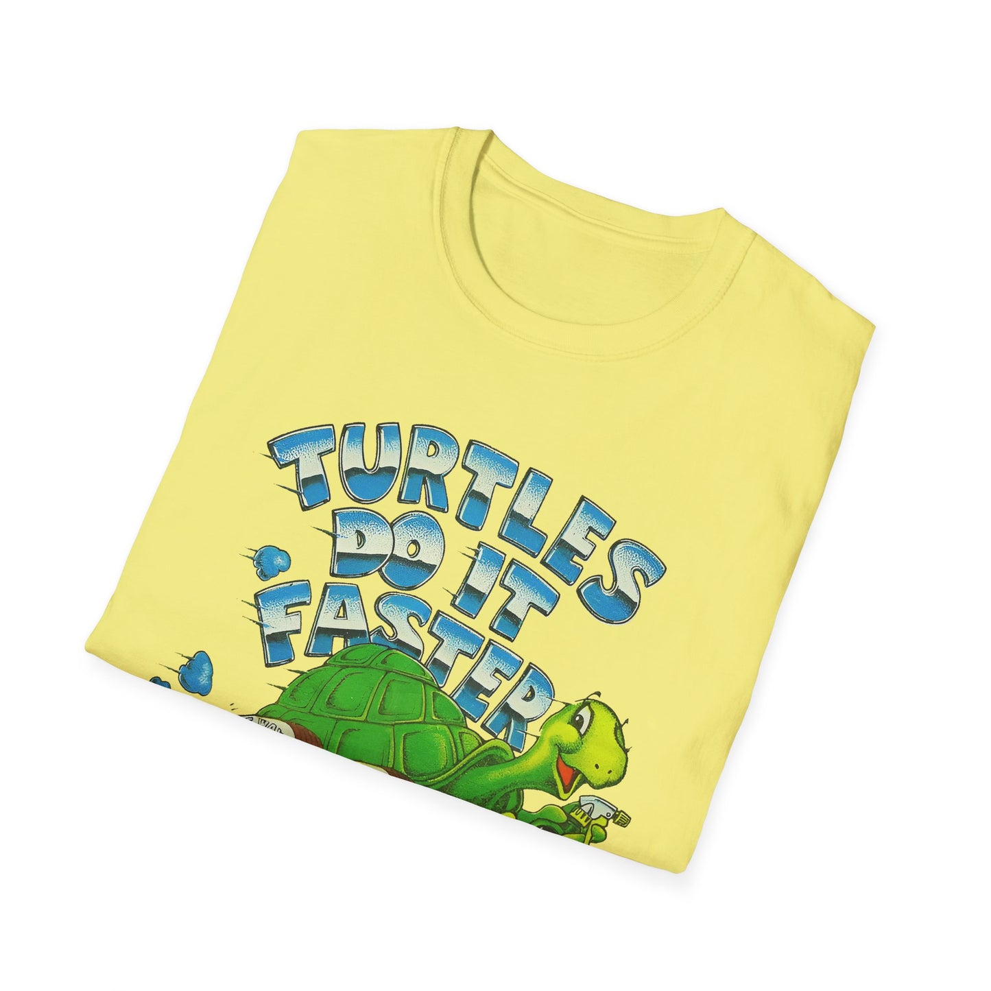 1980s turtle wax advertisement "turtles do it faster" reproduction tshirt