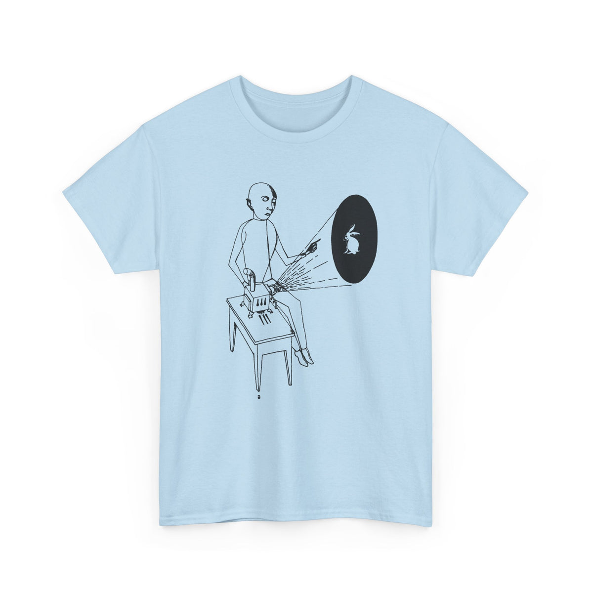 1927 laterna magica ink illustration by gottfried brockmann tshirt