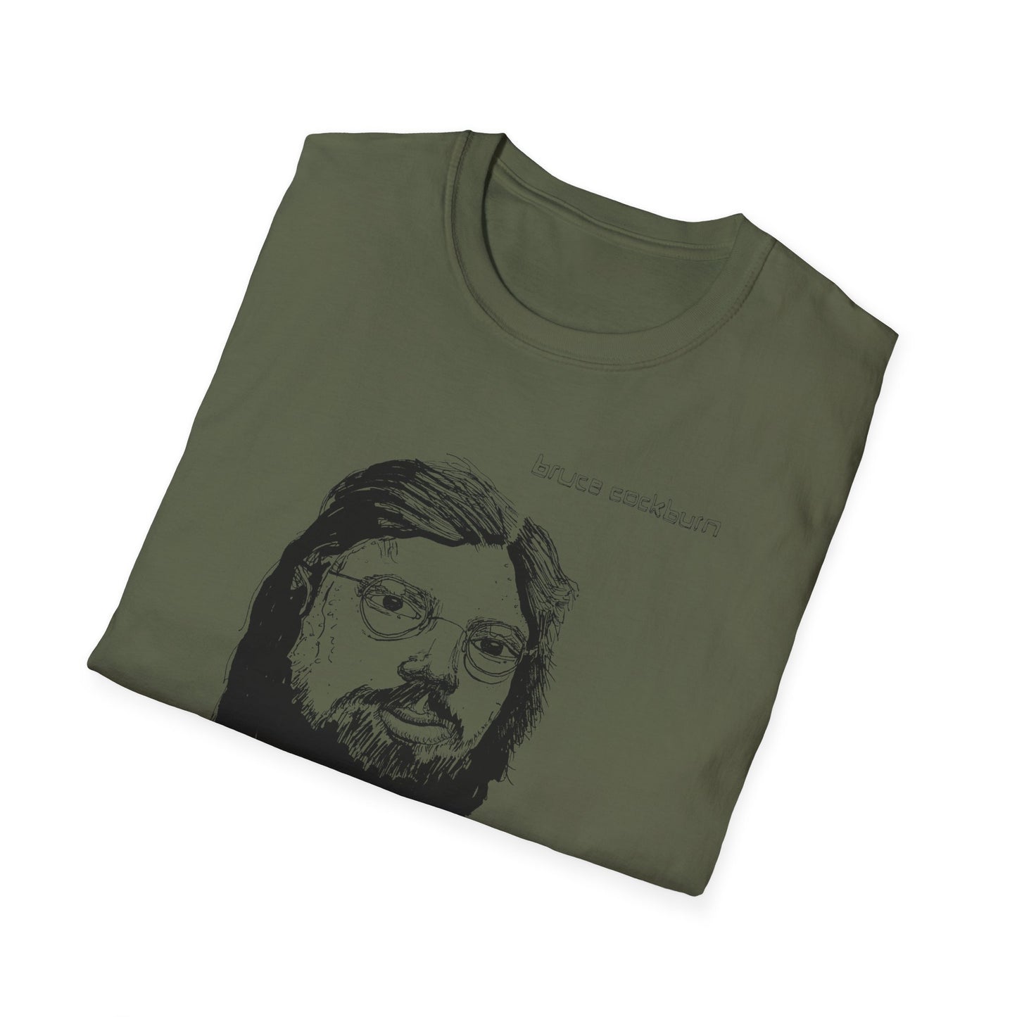 bruce cockburn original drawing tshirt