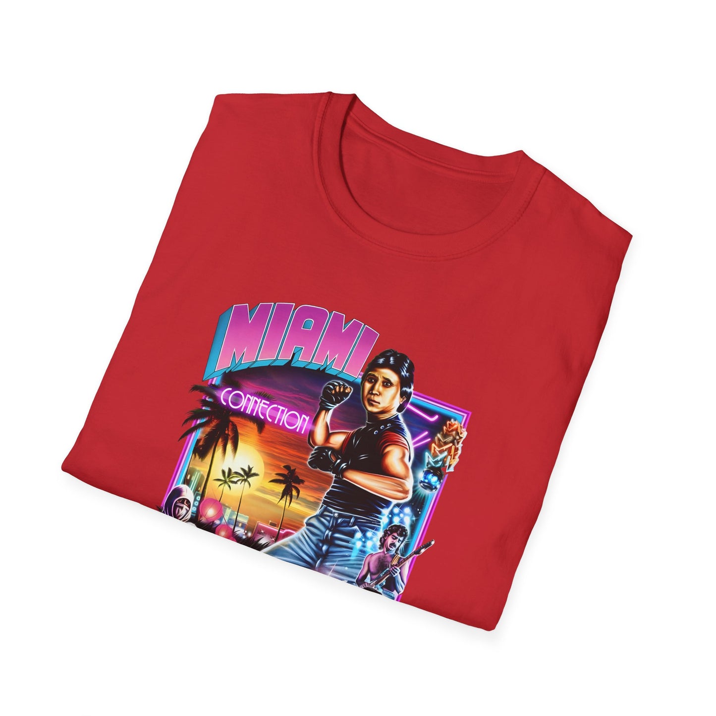 1987 movie miami connection movie poster tshirt