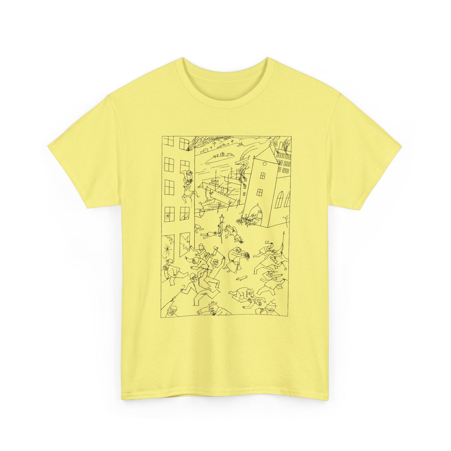 1915 drawing george grosz riot of the insane tshirt