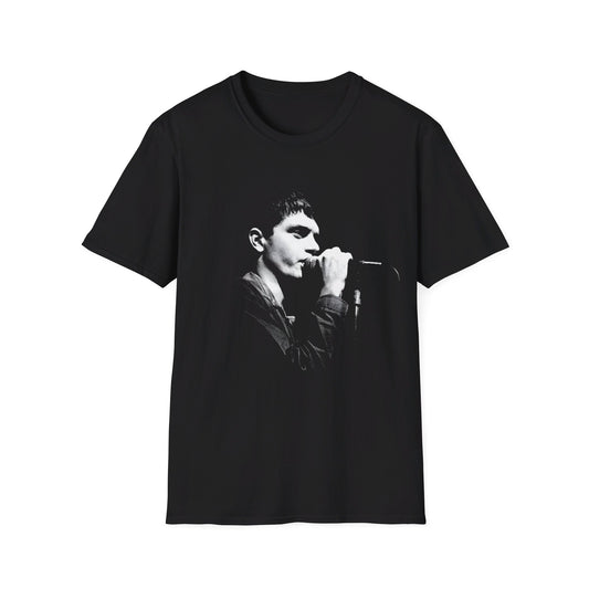 ian curtis singing 2 joy division tshirt