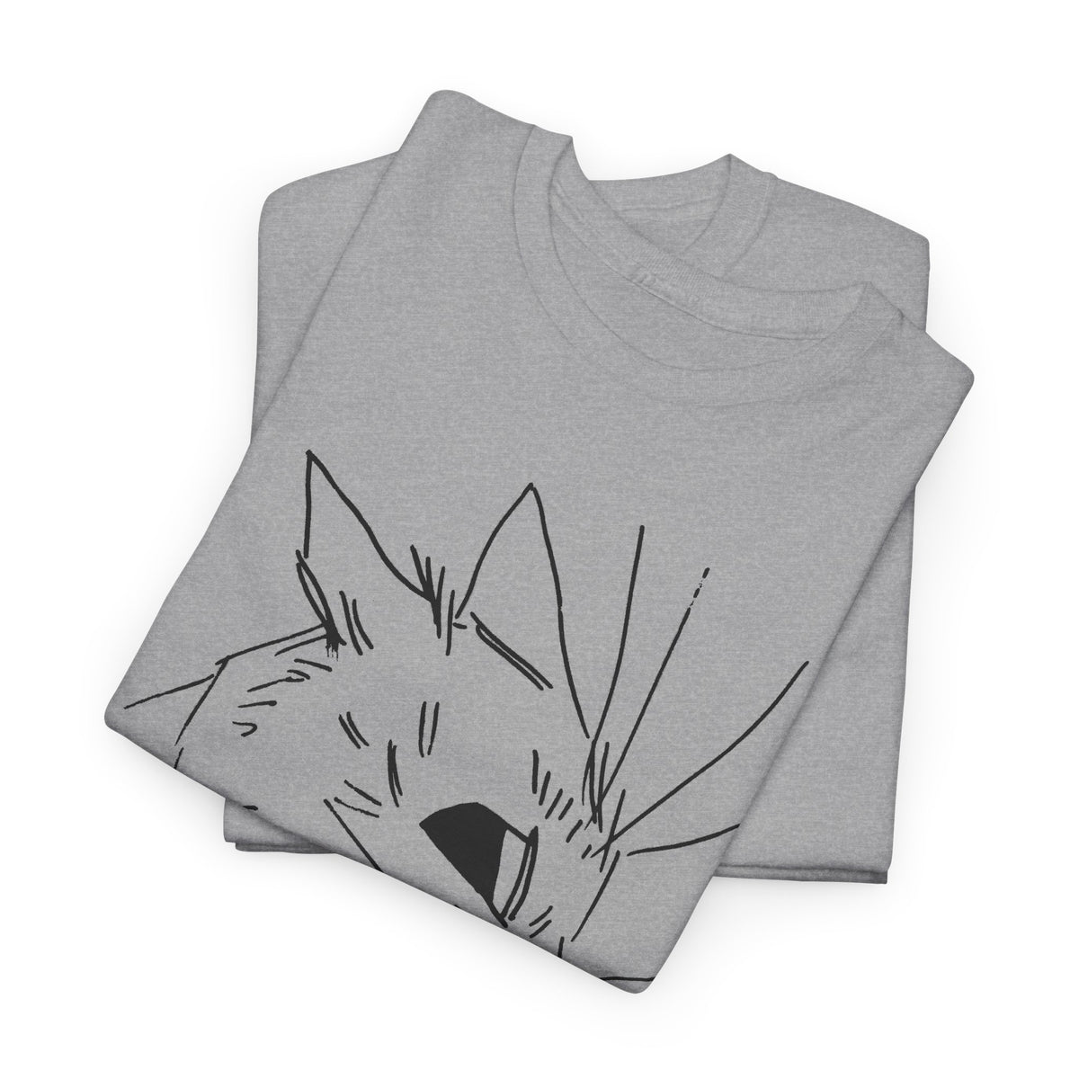 louis wain cubist style cat sketch tshirt