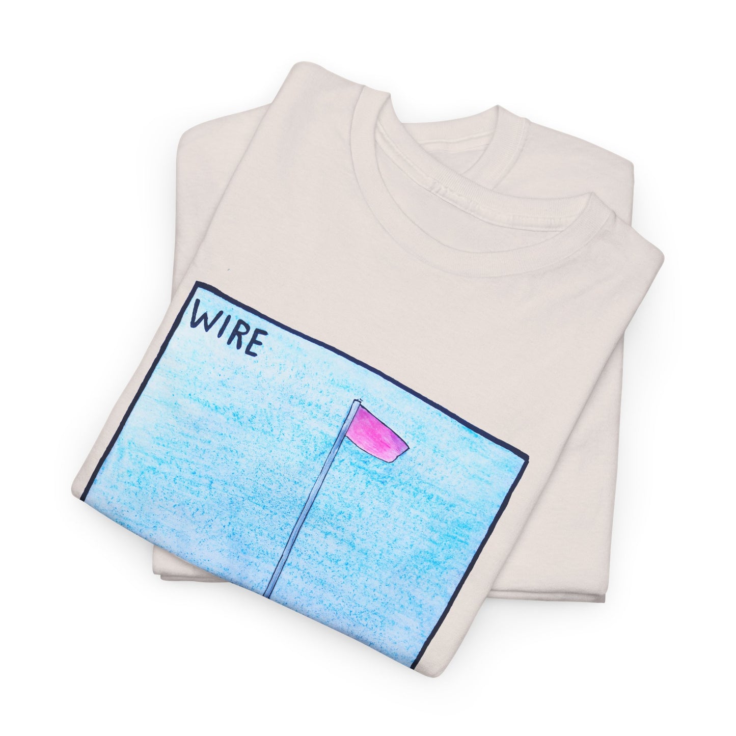 wire 1977 pink flag album cover homemade fan art tshirt