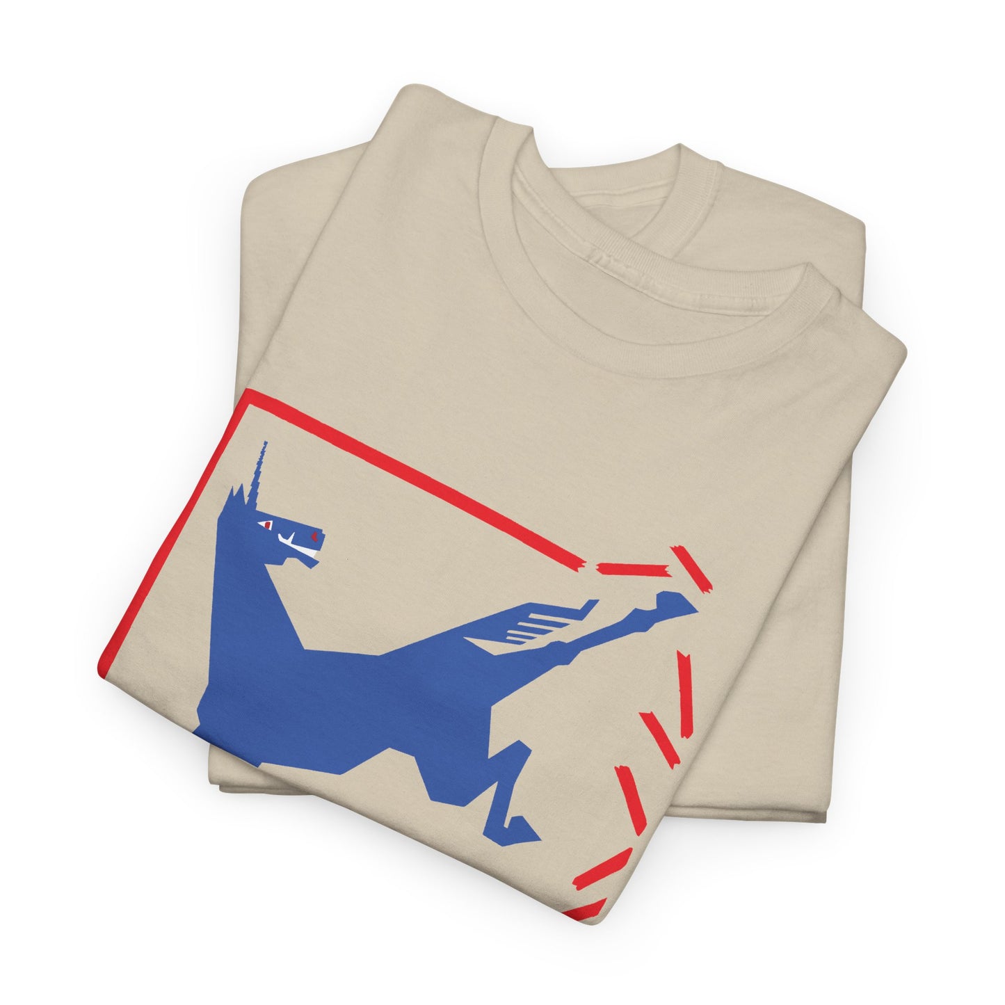 1924 german cartoon unicorn breaking free reproduction tshirt