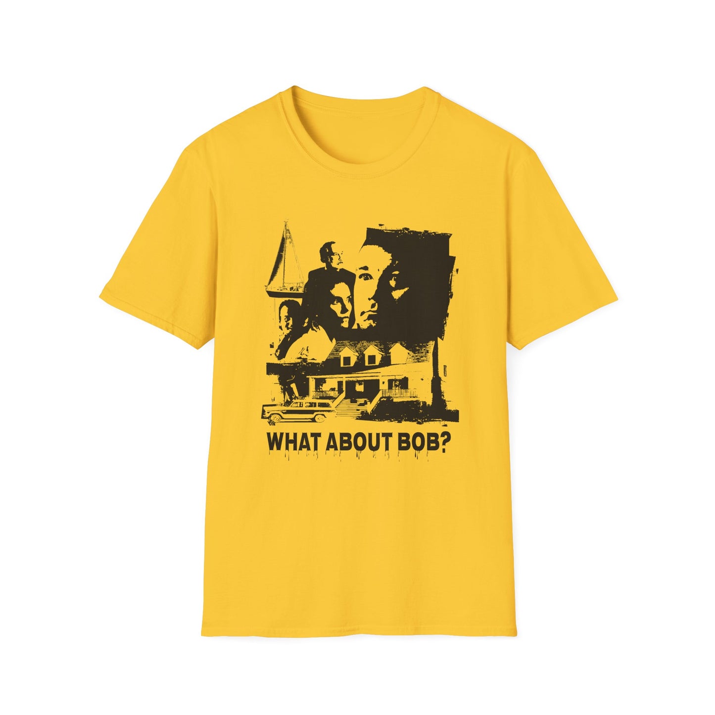 what about bob? 1991 family comedy movie fan art scary collage tshirt