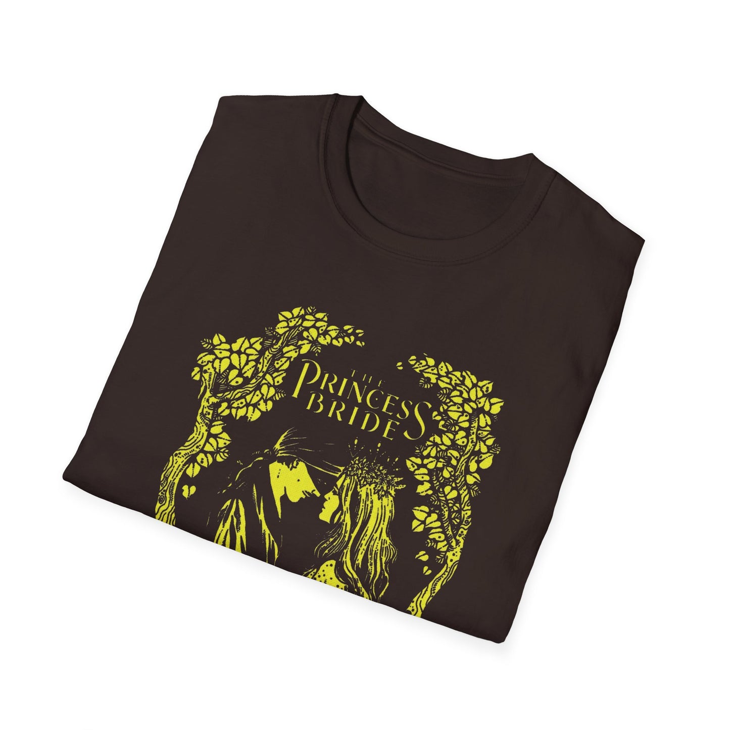 1987 movie princess bride yellow stencil style tshirt