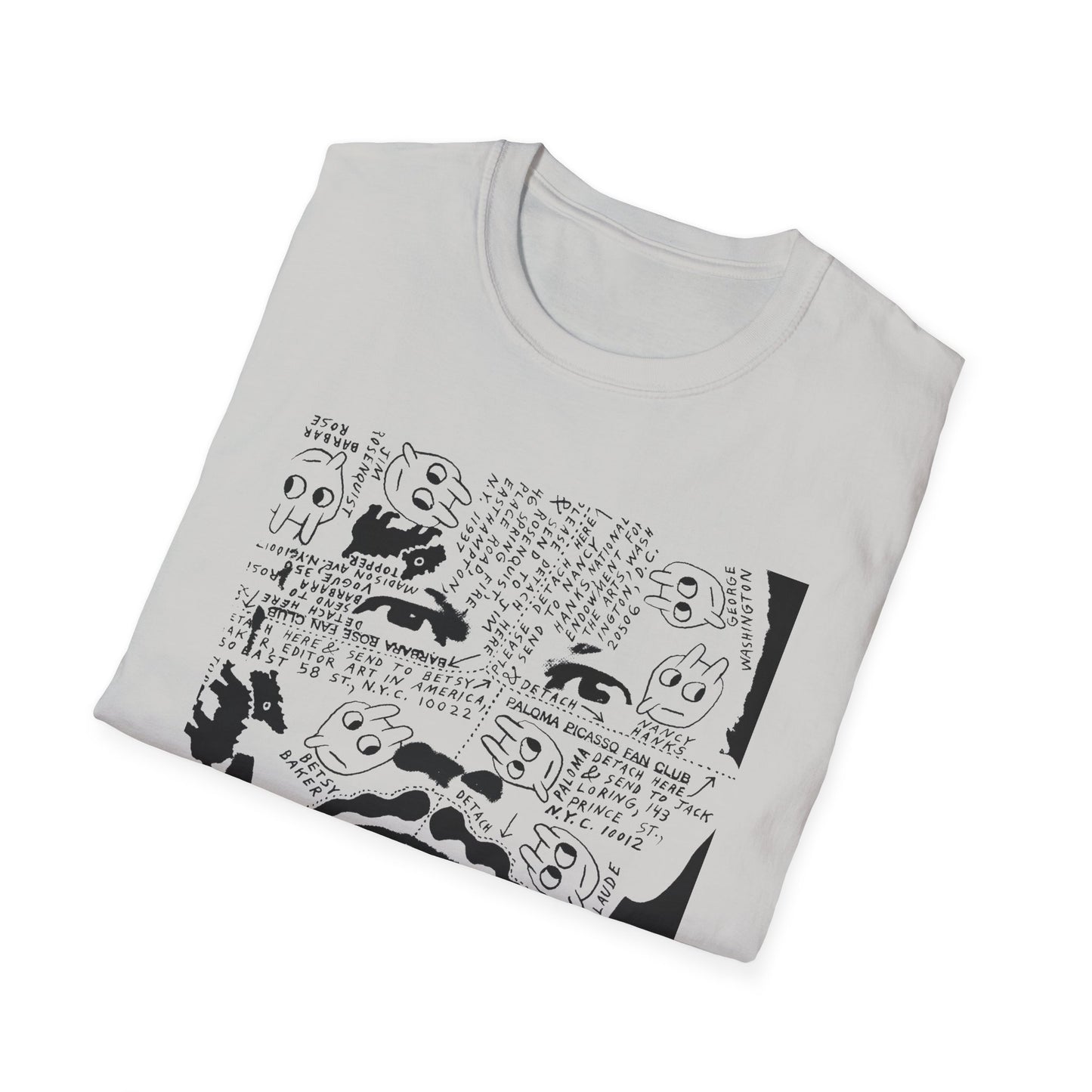 ray johnson's face tshirt