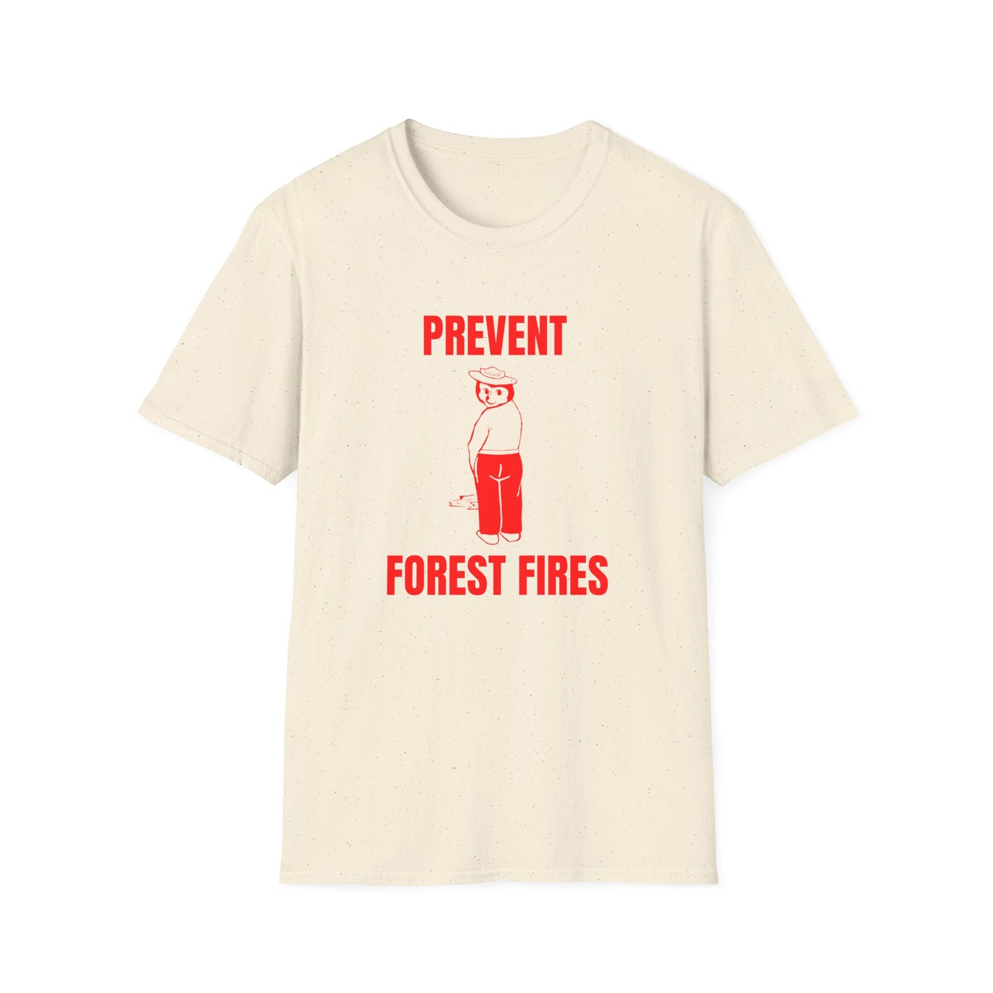 smokey the bear parody 1970s vintage design reproduction red tshirt