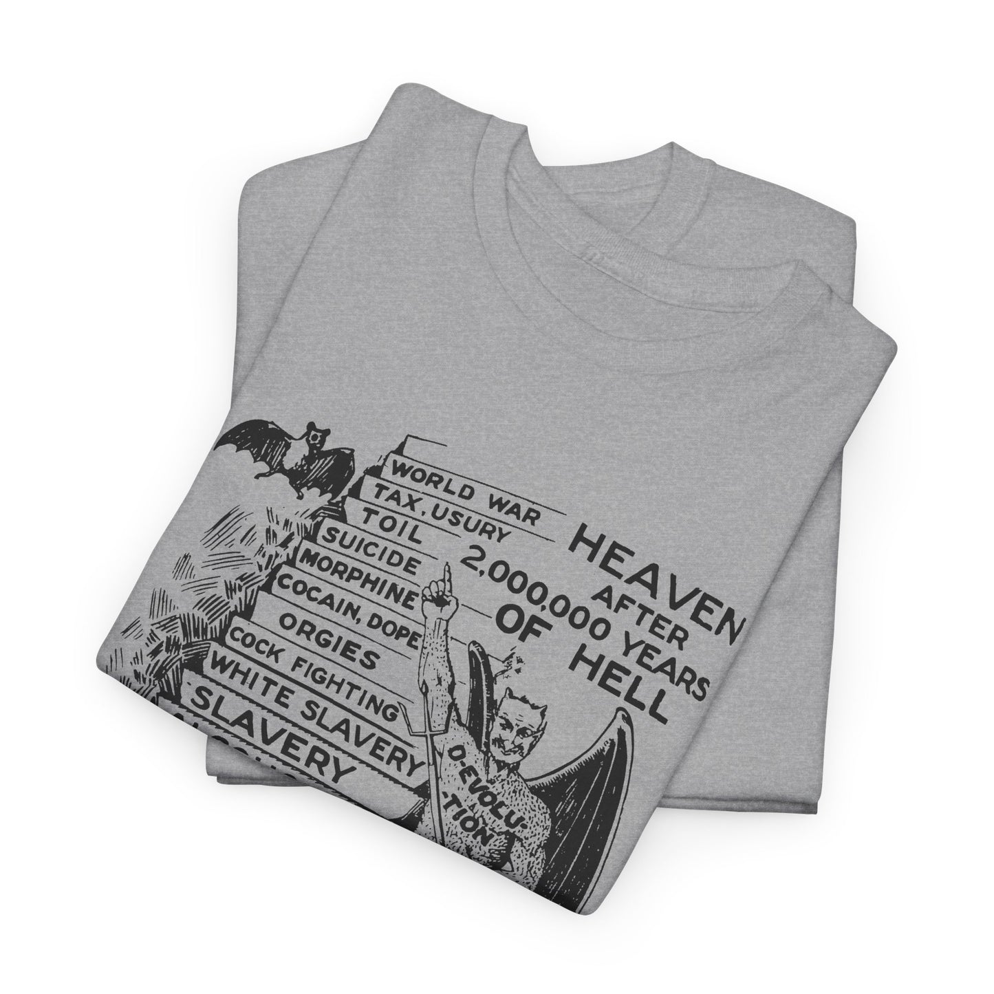 jocko-homo heavenbound b. h. shadduck 1925 religious pamphlet page six tshirt