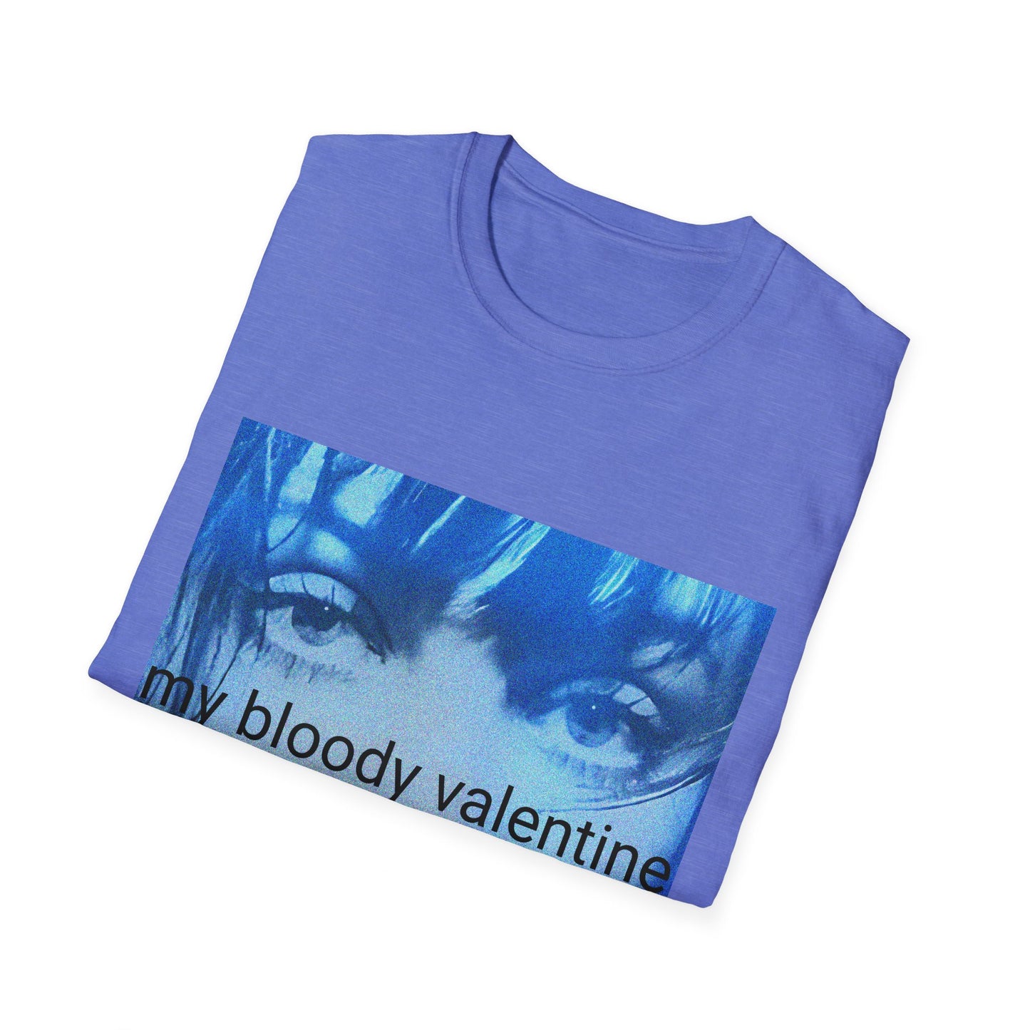 my bloody valentine belinda butcher close up in blue tshirt