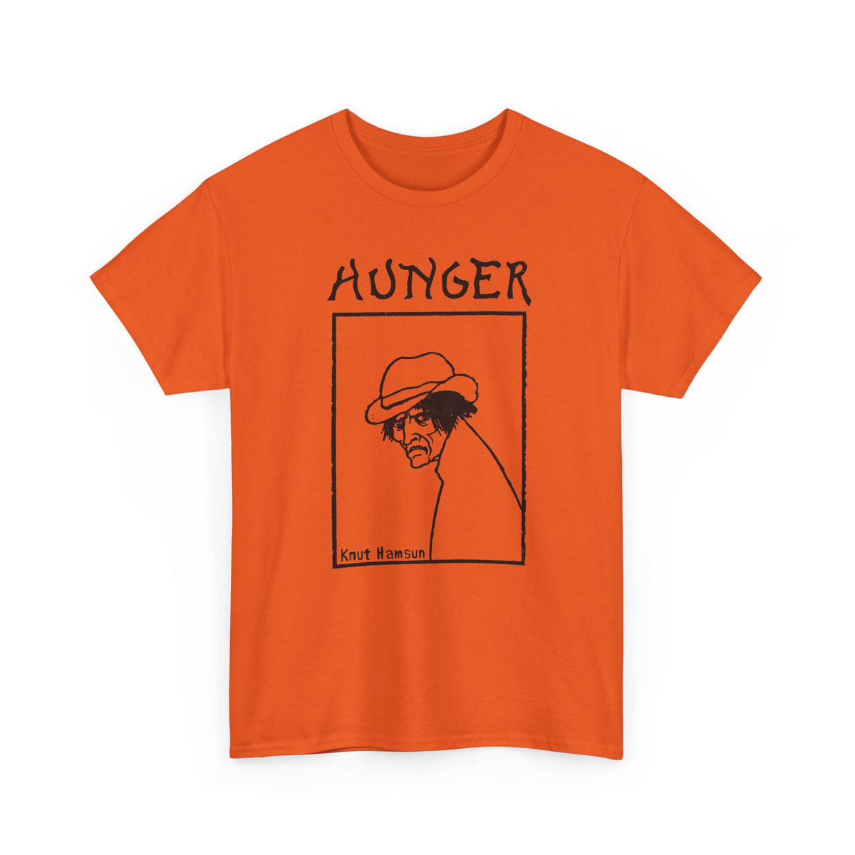 1890 hunger by knut hamsun book cover tshirt