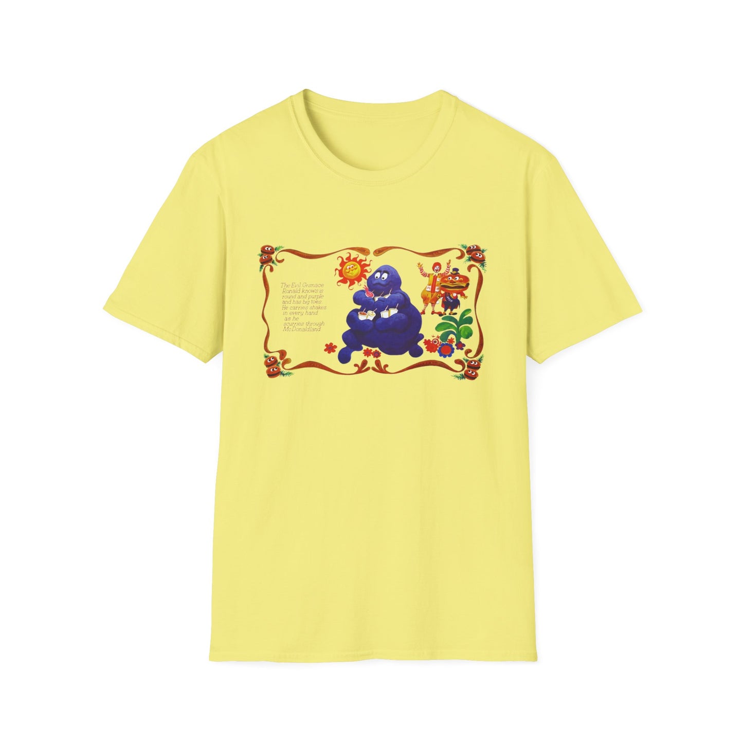 evil grimace vintage reproduction tshirt