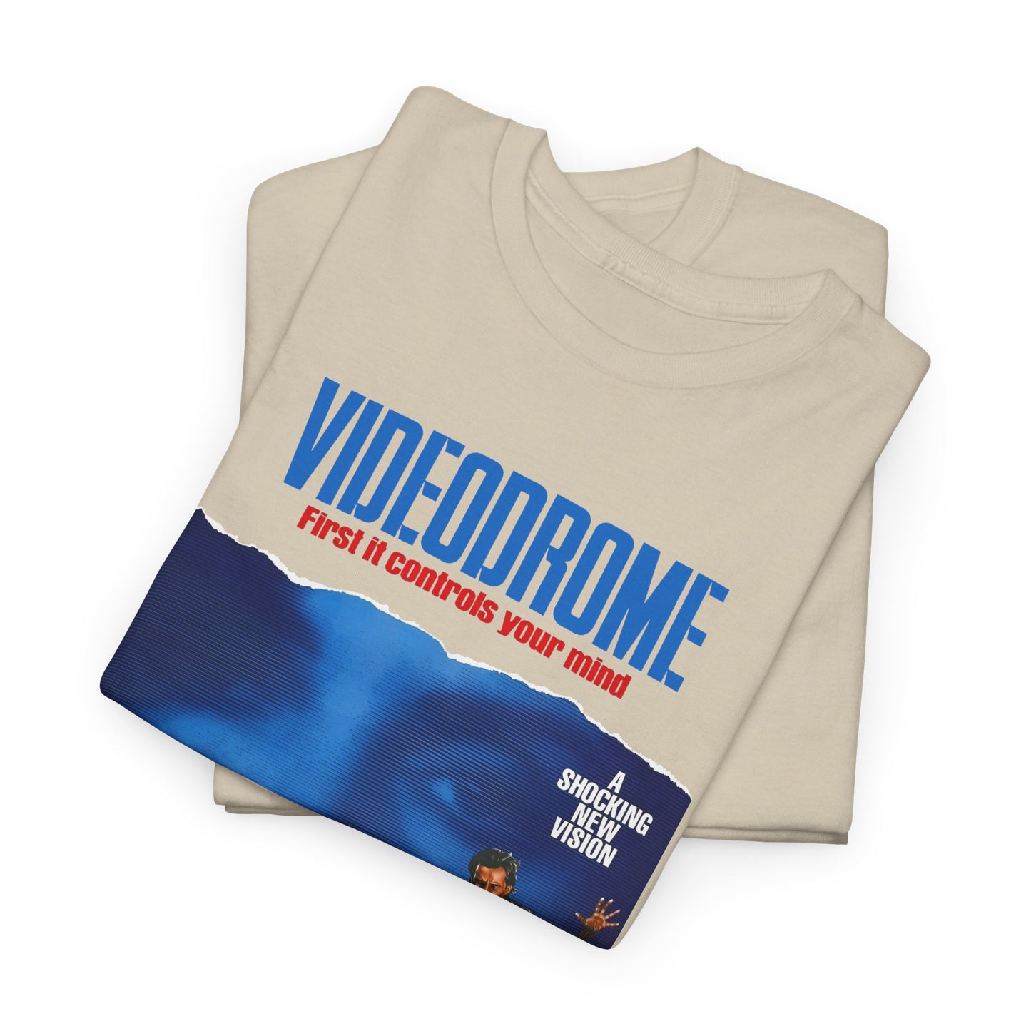 david cronenberg's videodrome 1983 alternate movie poster reproduction tshirt