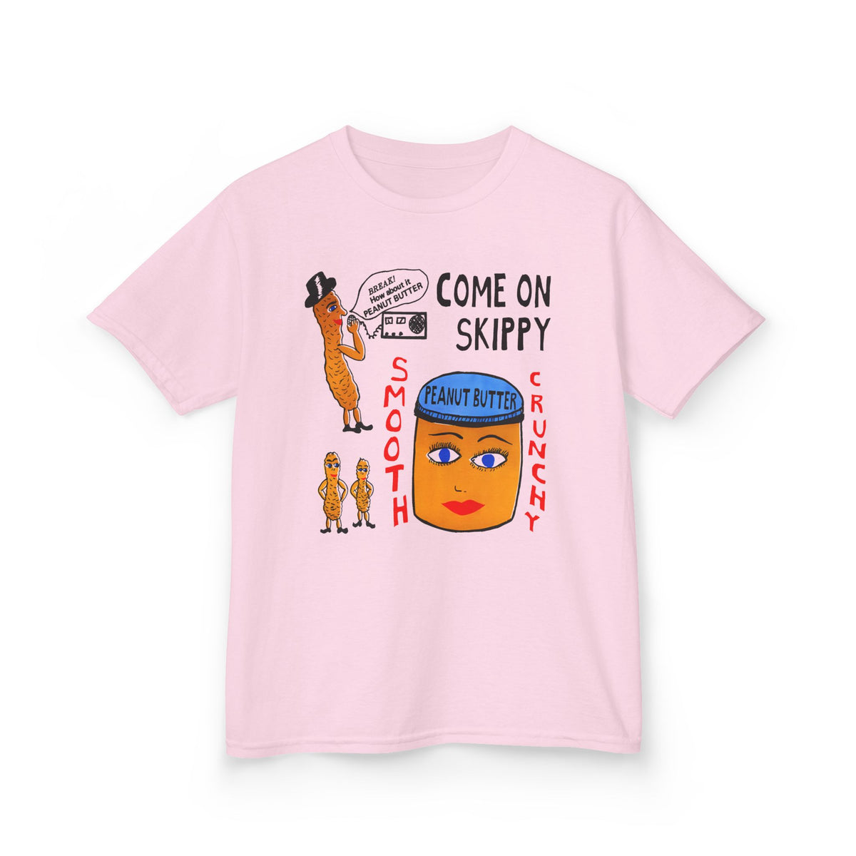 strange peanut butter qsl card custom edit YOUTH SIZE short sleeve tee