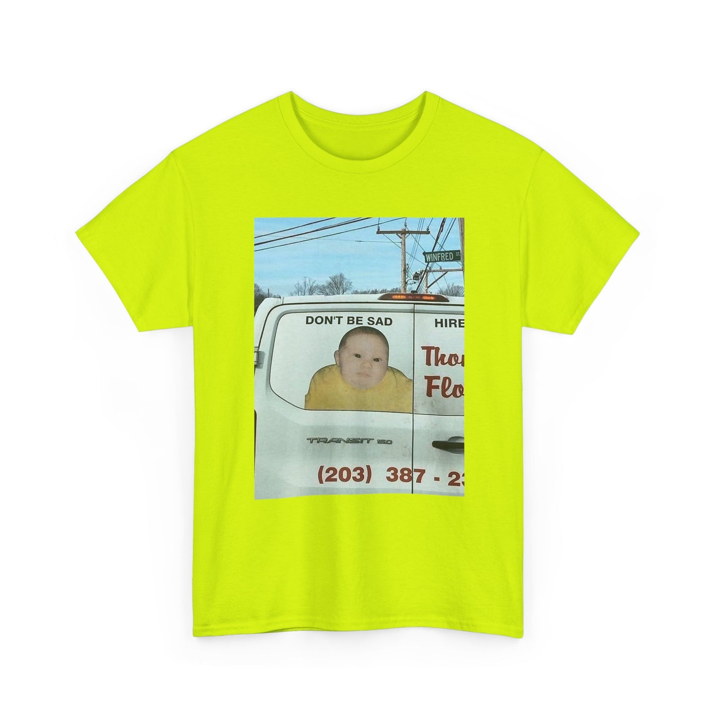 the don't be sad meme low quality photo cuz it's funny tshirt