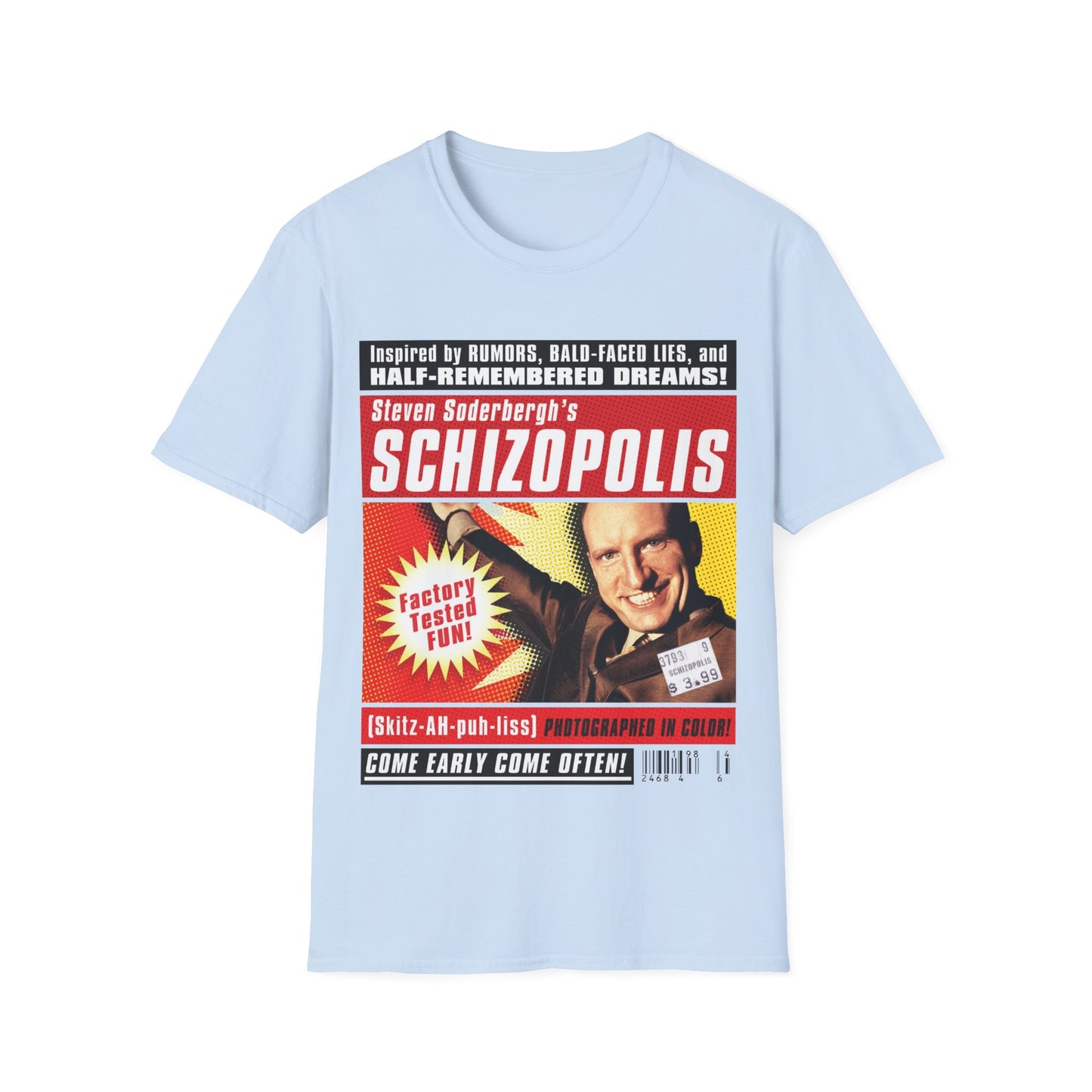 1996 steven soderbergh's schizopolis movie poster tshirt