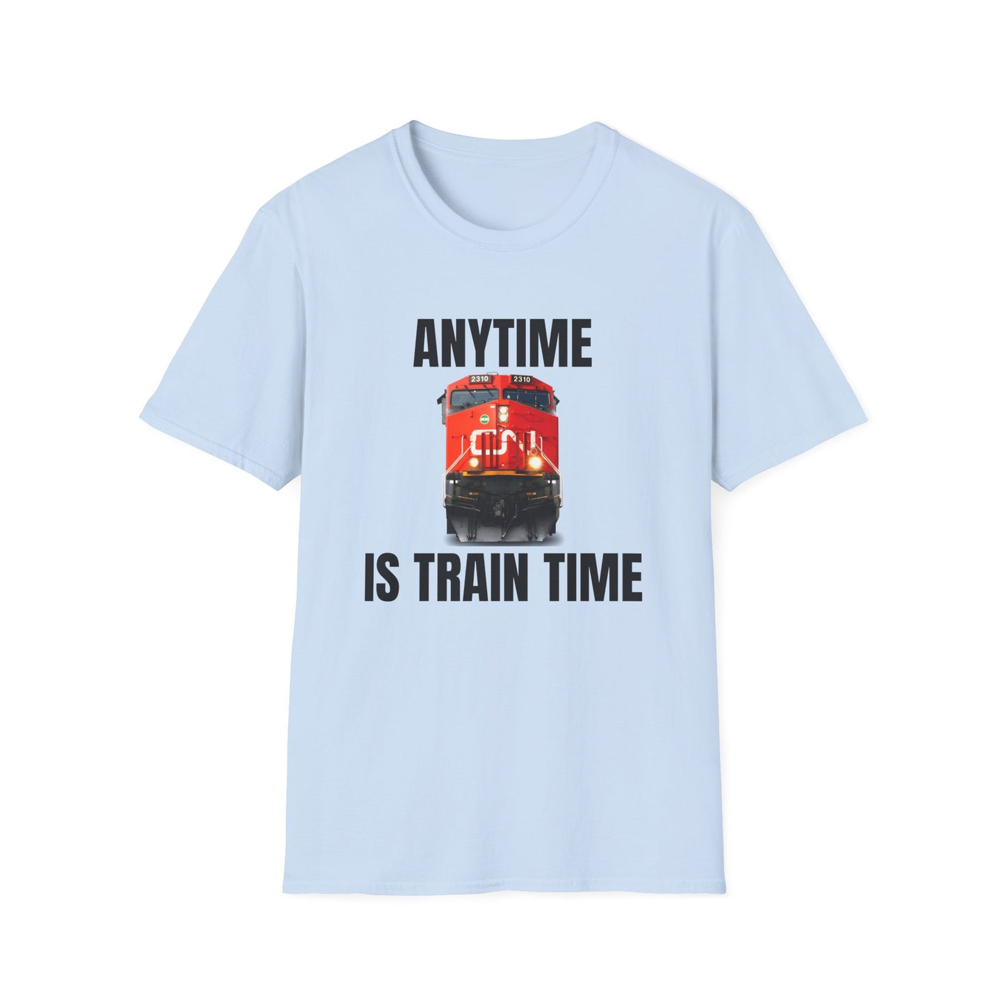 cn rail anytime is train time tshirt