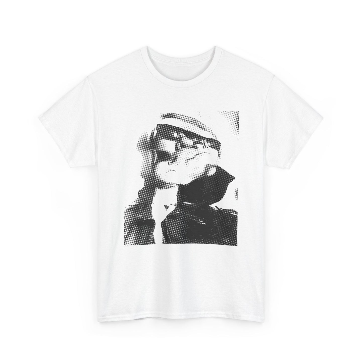 1965 weegee distortion photo of andy warhol reproduction edit tshirt