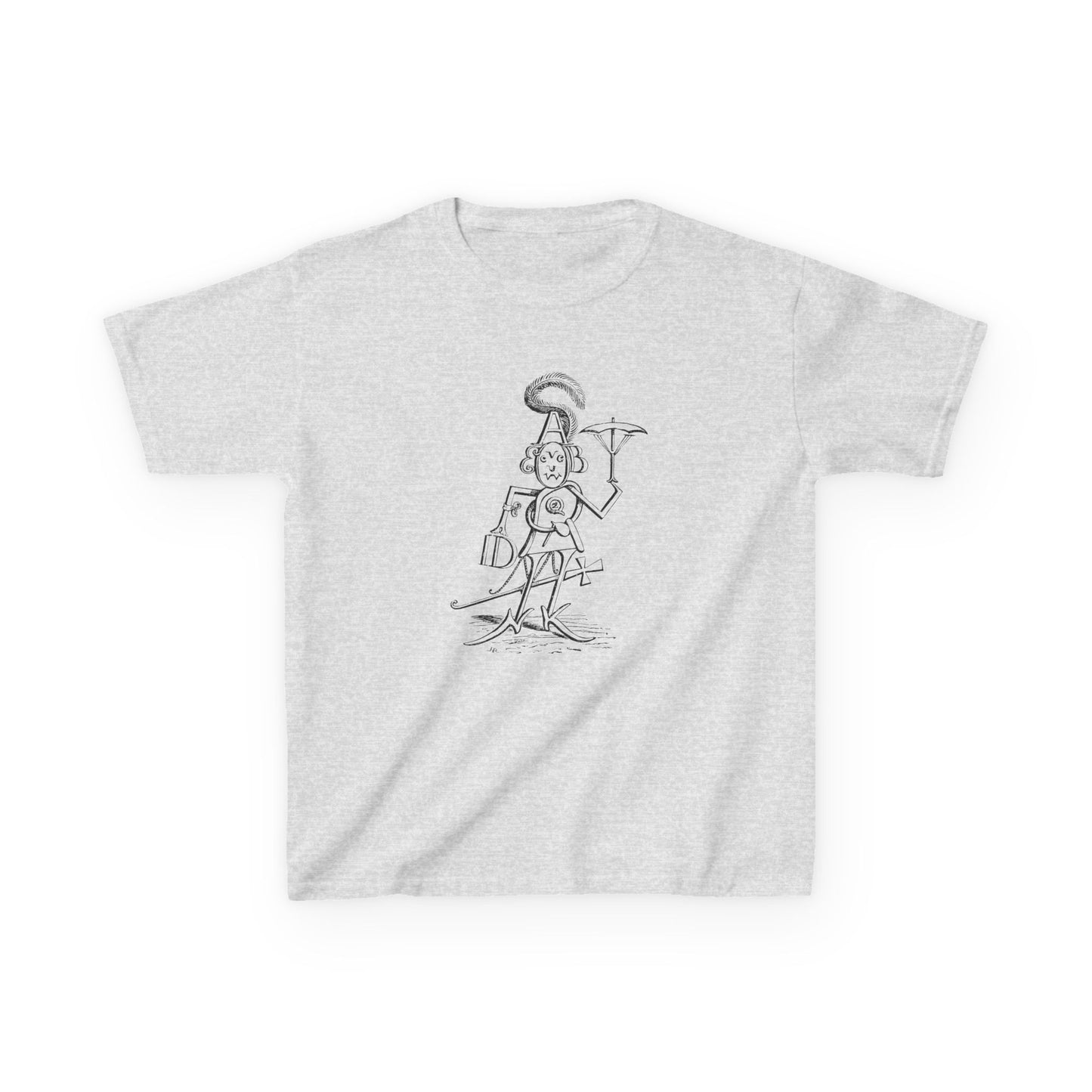 mr alphabet containing all 26 letters 1902 illustration by hugh rowley YOUTH SIZE short sleeve tee