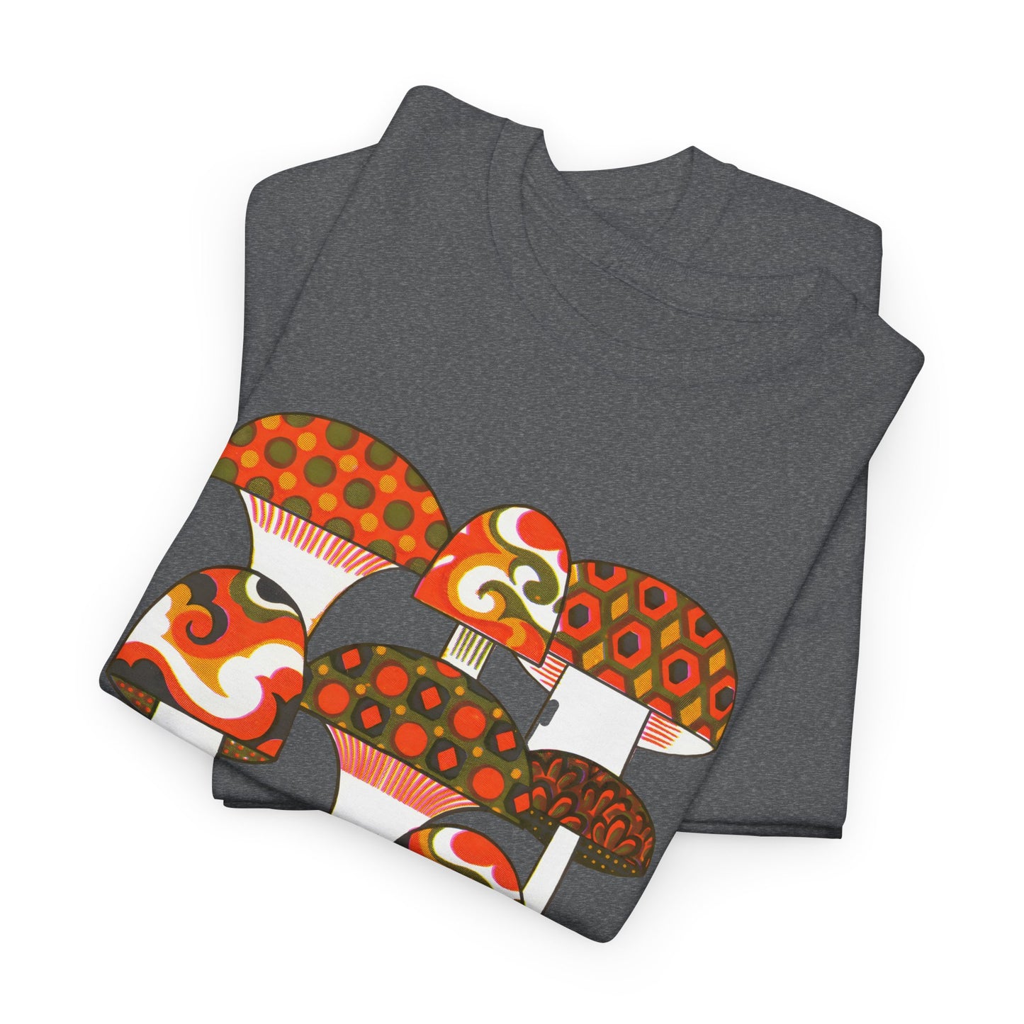 1970s mushrooms by george briard tshirt