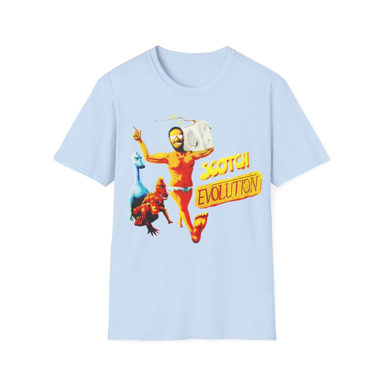 scotch evolution italo disco fan art tshirt