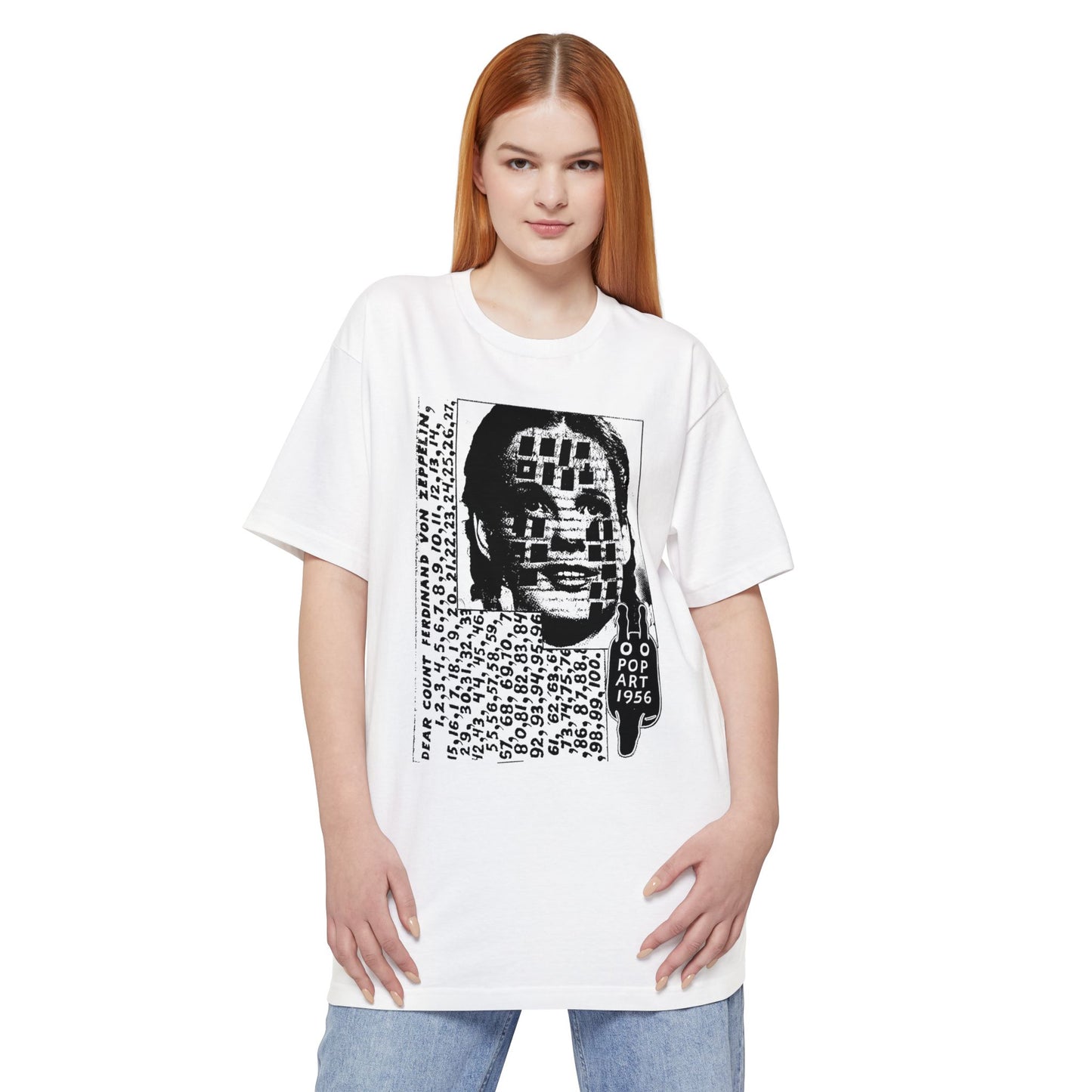 oversized dorothy gale mail pop art by ray johnson reproduction unisex tall beefy tshirt