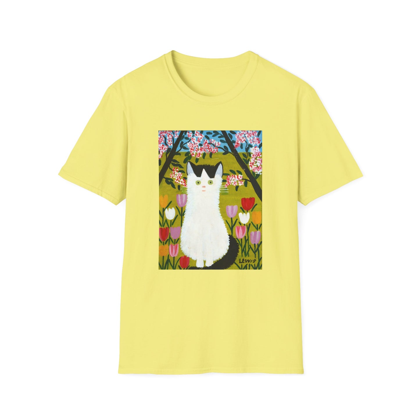 maud lewis nova scotia canadian folk artist white and black cat tshirt