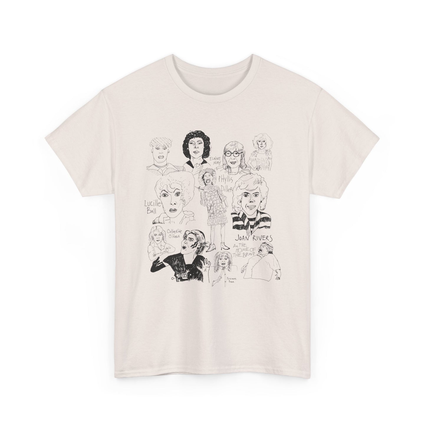 original drawing women of comedy collage tshirt