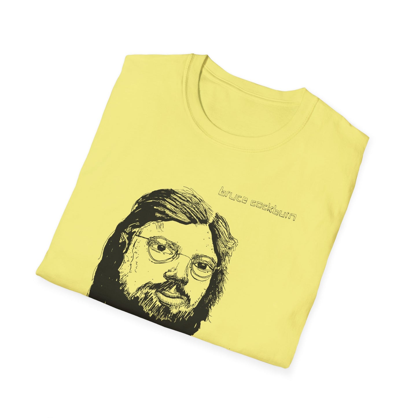 bruce cockburn original drawing tshirt
