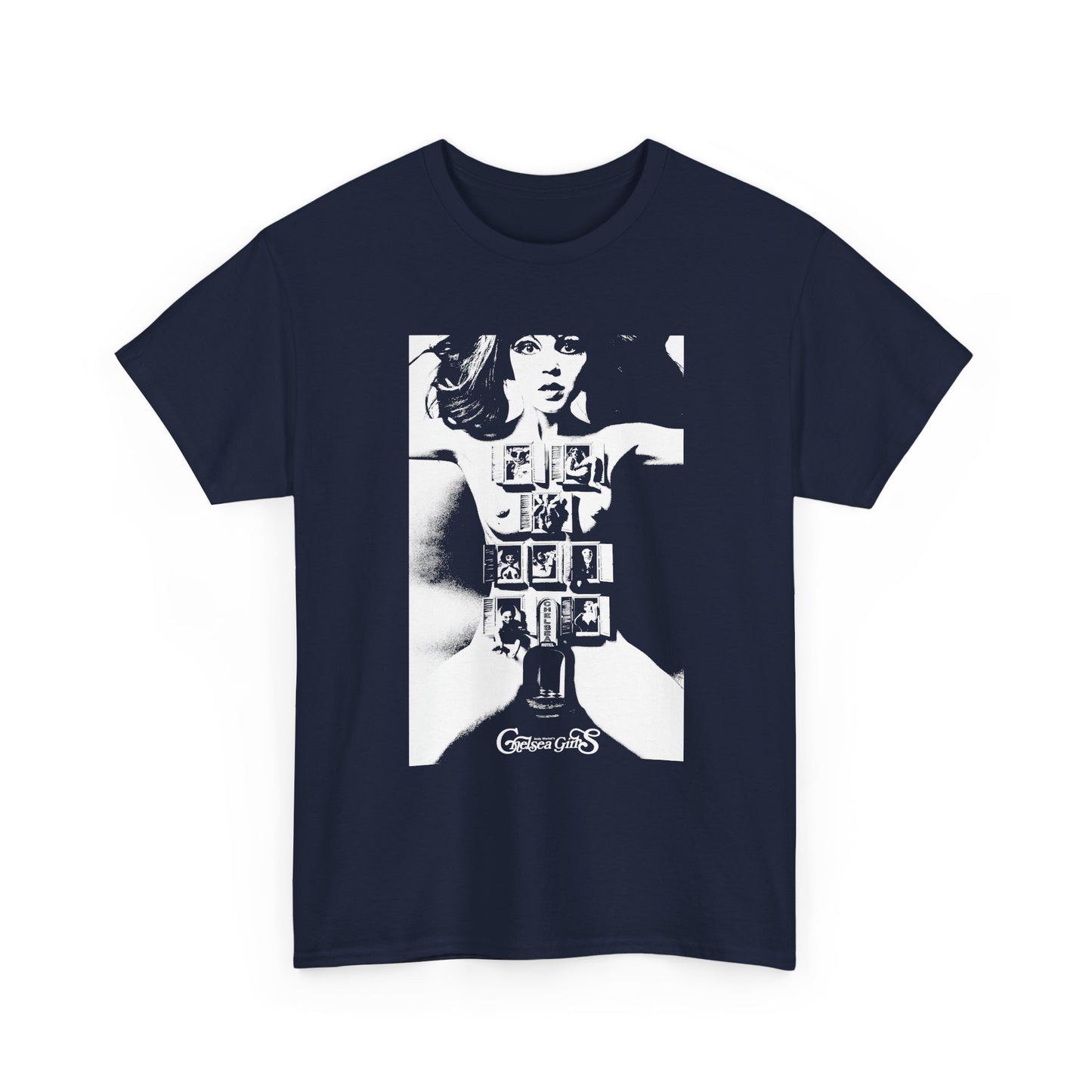 1966 experimental warhol movie chelsea girls movie poster reproduction tshirt