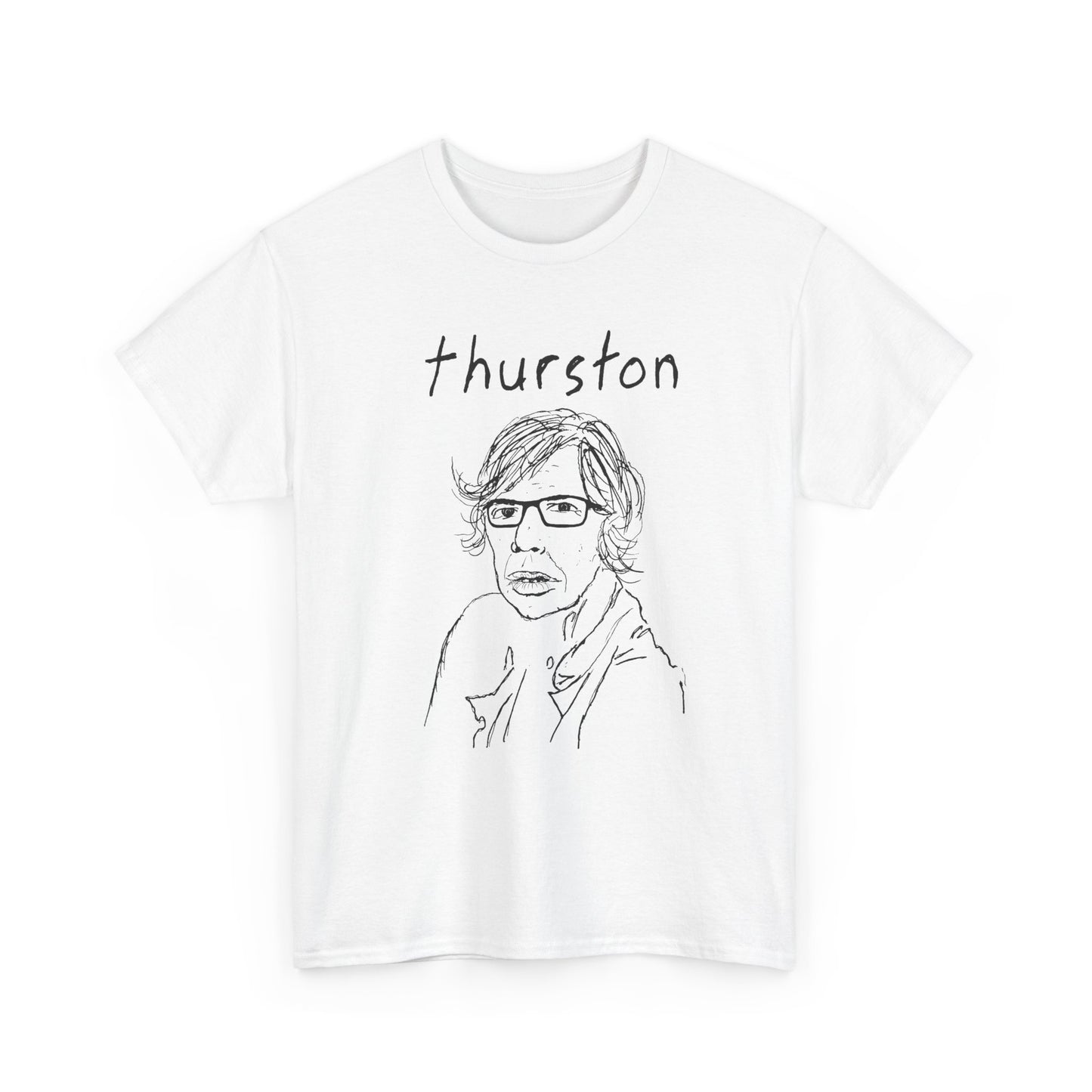 original drawing thurston moore with name tshirt