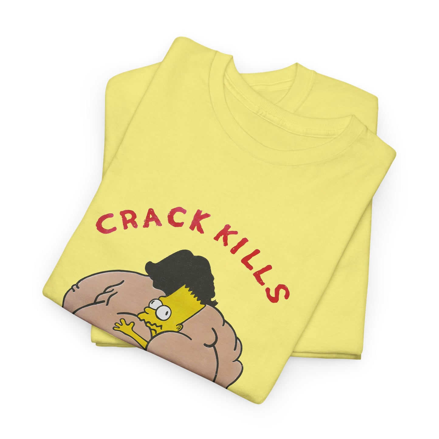 bart simpson crack kills parody vintage reproduction tshirt