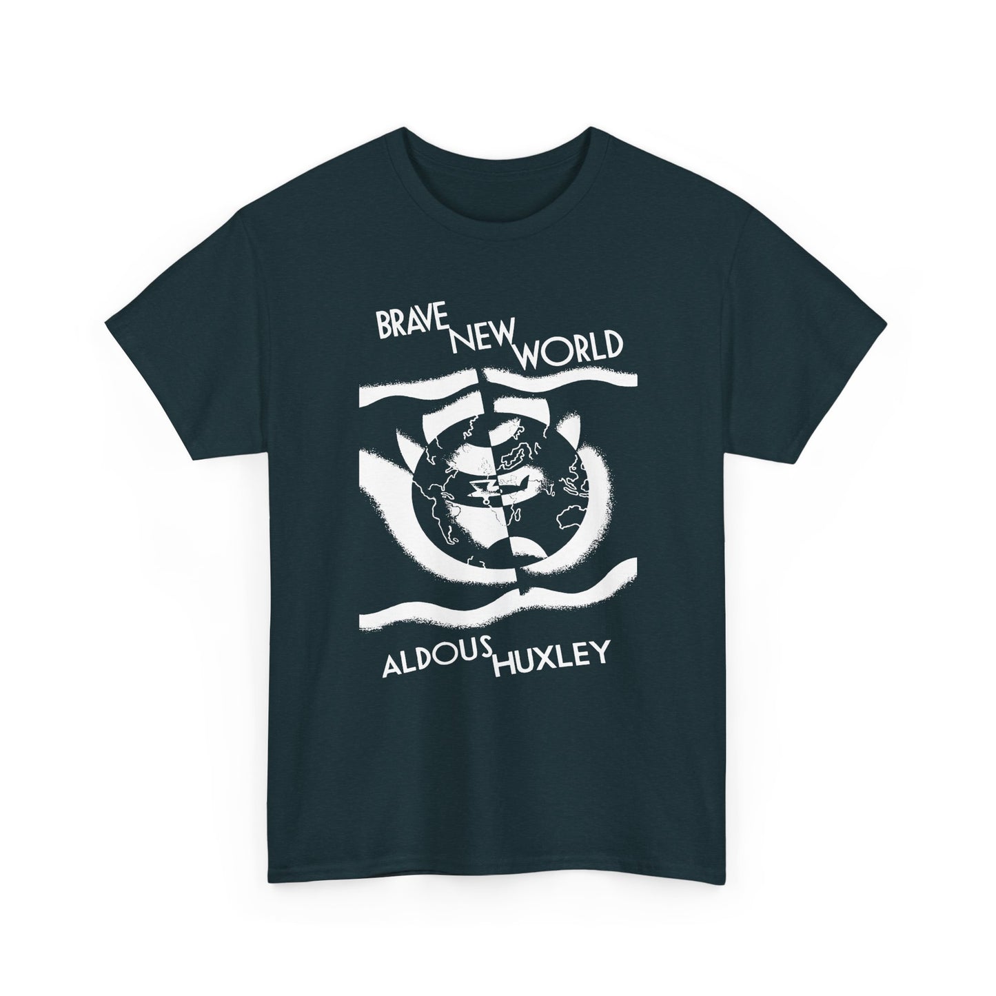 brave new world aldous huxley book cover jacket tshirt