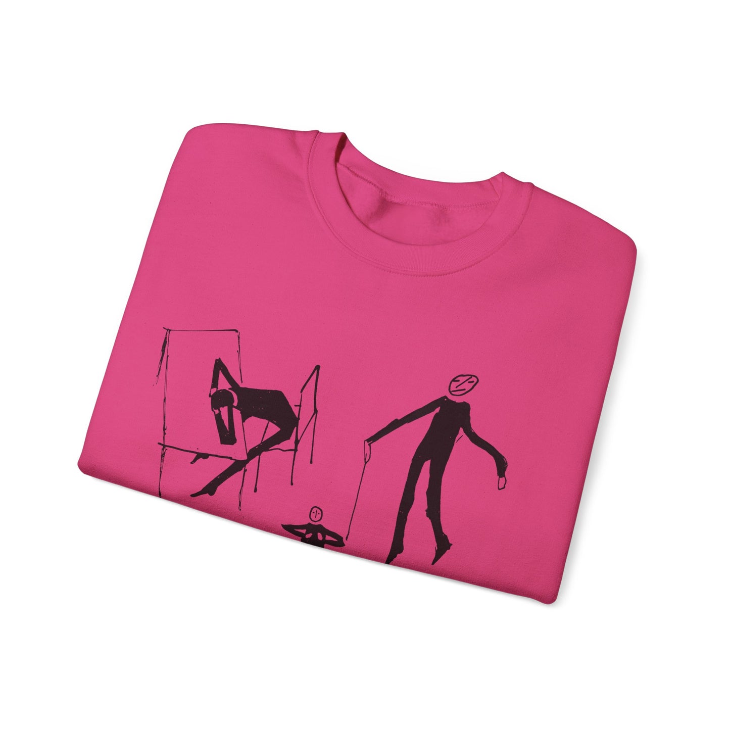 early 1900s sketches (collage of sketches) india ink on paper by franz kafka unisex heavy blend crewneck sweatshirt