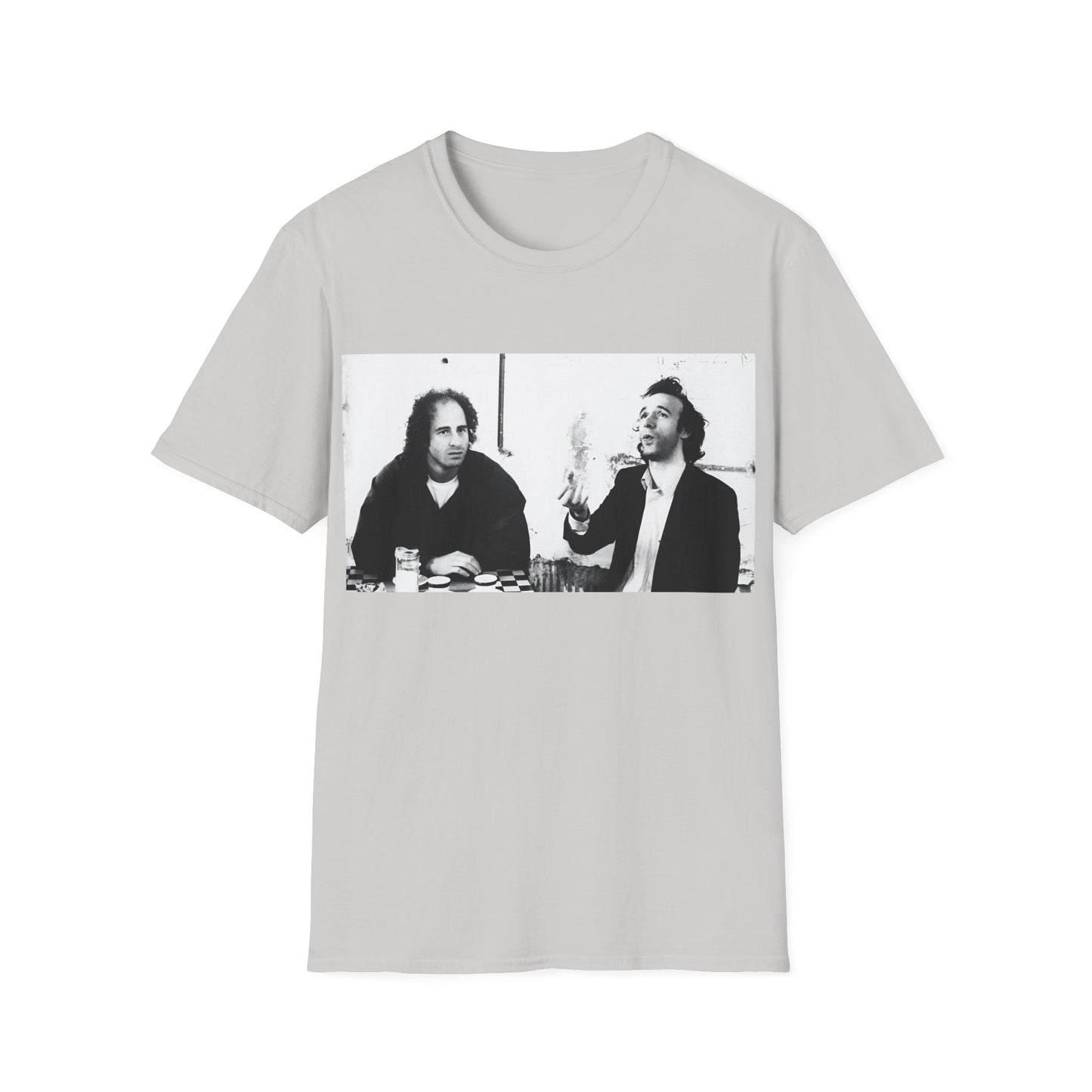 steven wright and roberto benigni from coffee and cigarettes tshirt