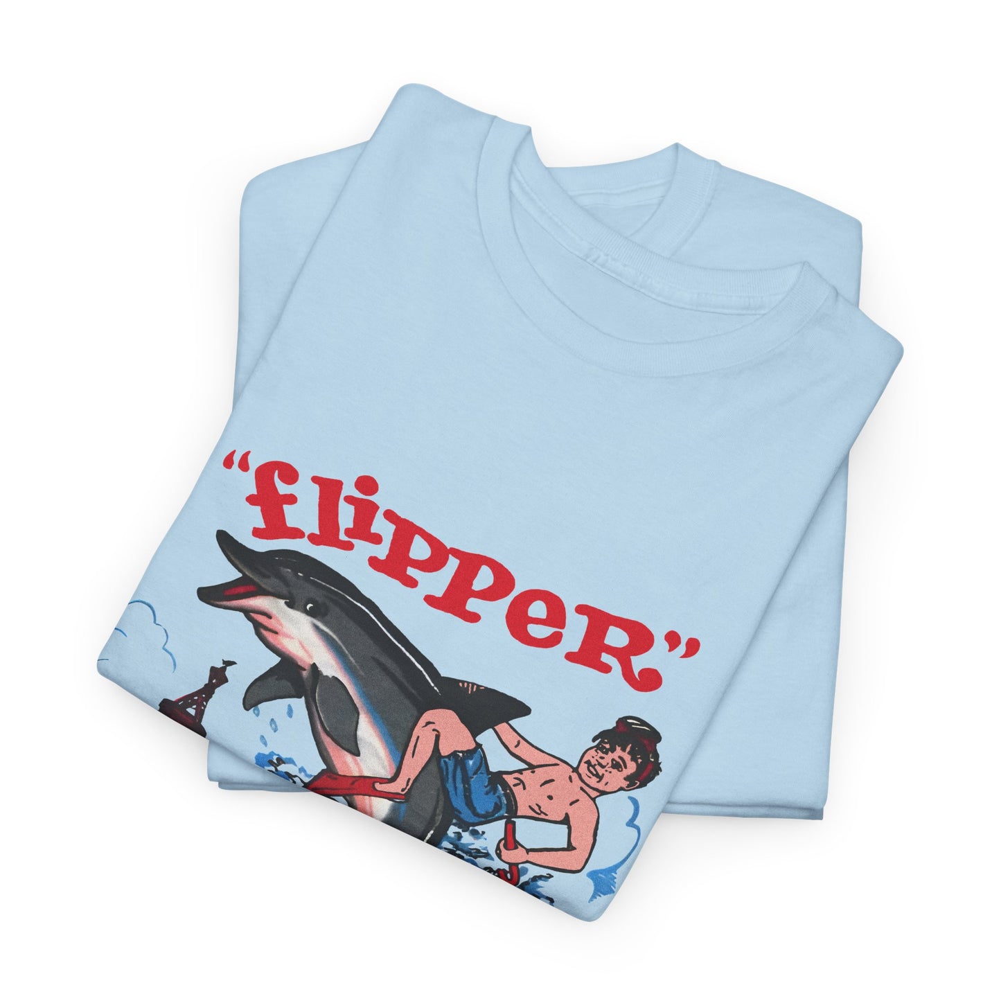 1960s miami seaquarium flipper the dolphin vintage reproduction tshirt