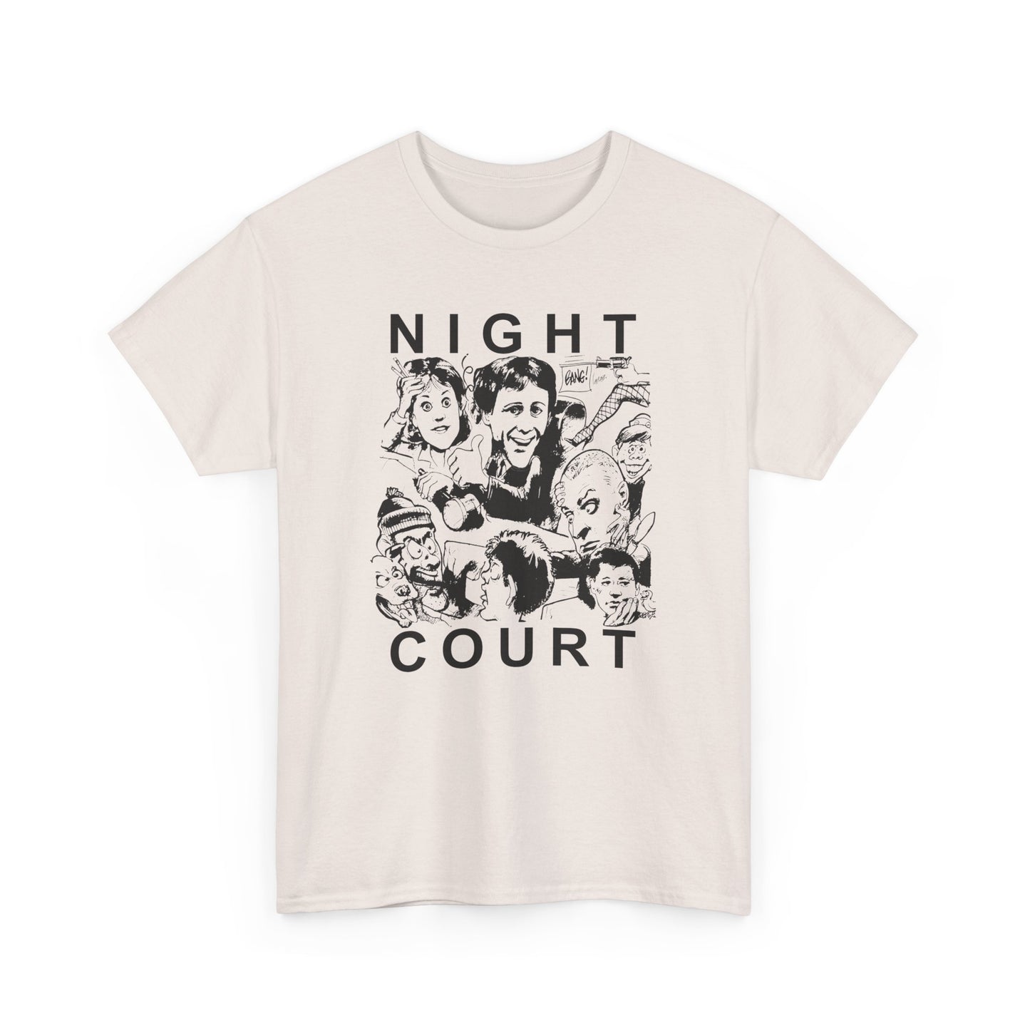night court tv show newspaper art custom edit tshirt