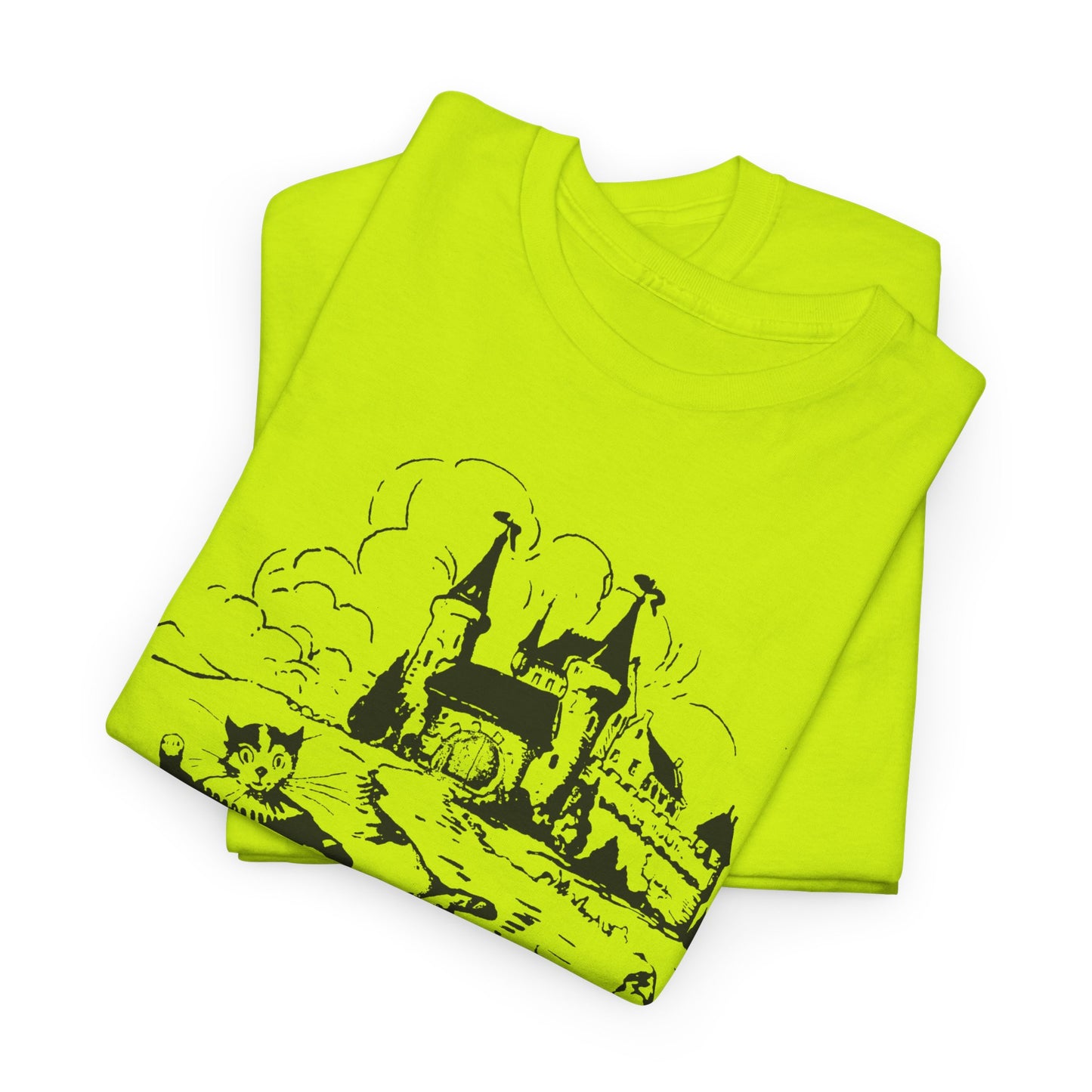 puss in boots vintage illustration tshirt