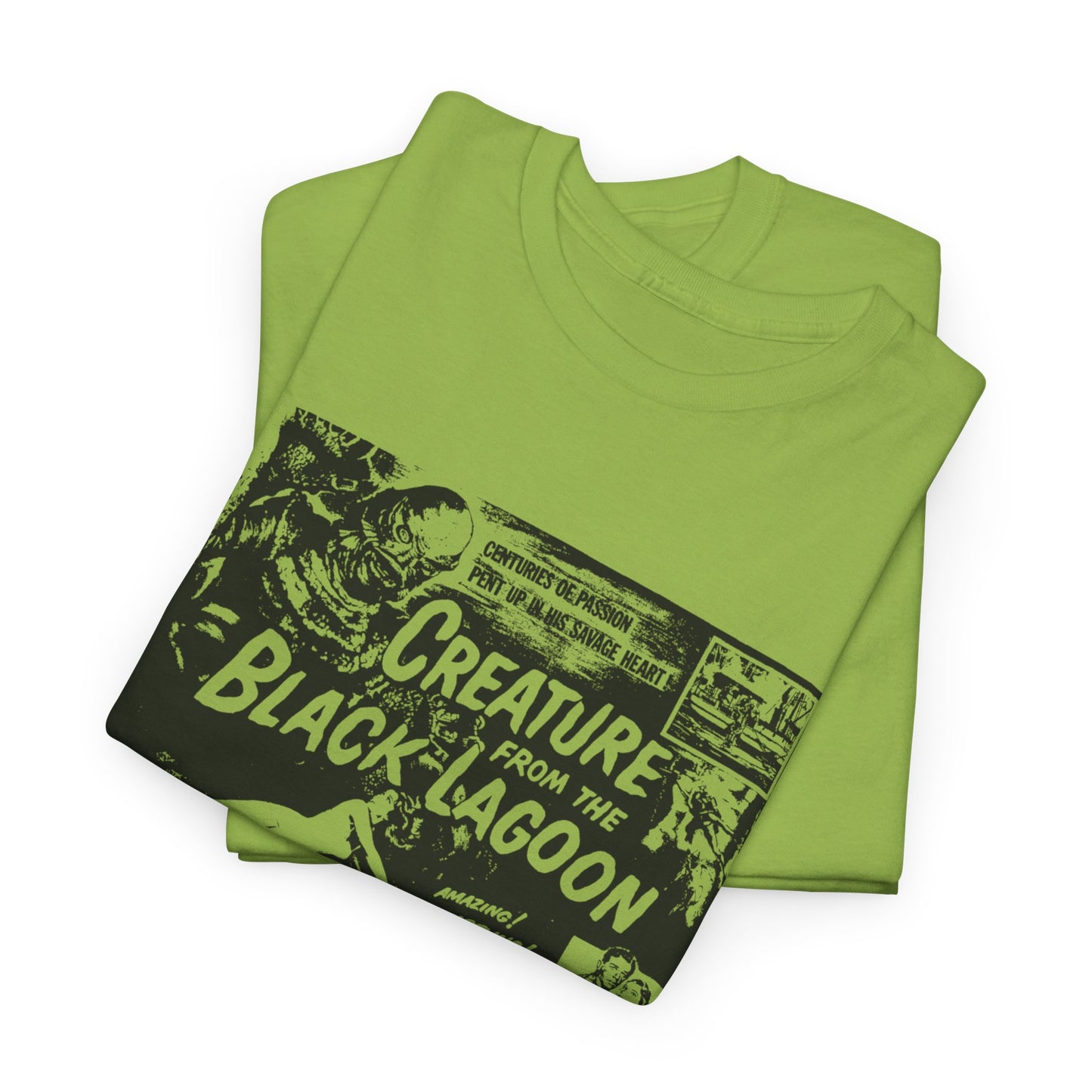 creature from the black lagoon 1954 movie poster stencil style fan art tshirt