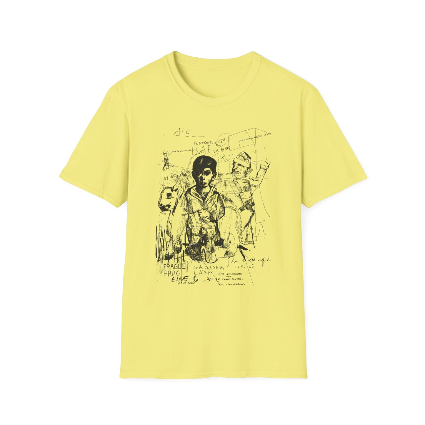 1985 stephane mandelbaum drawing die portrait von kafka tshirt