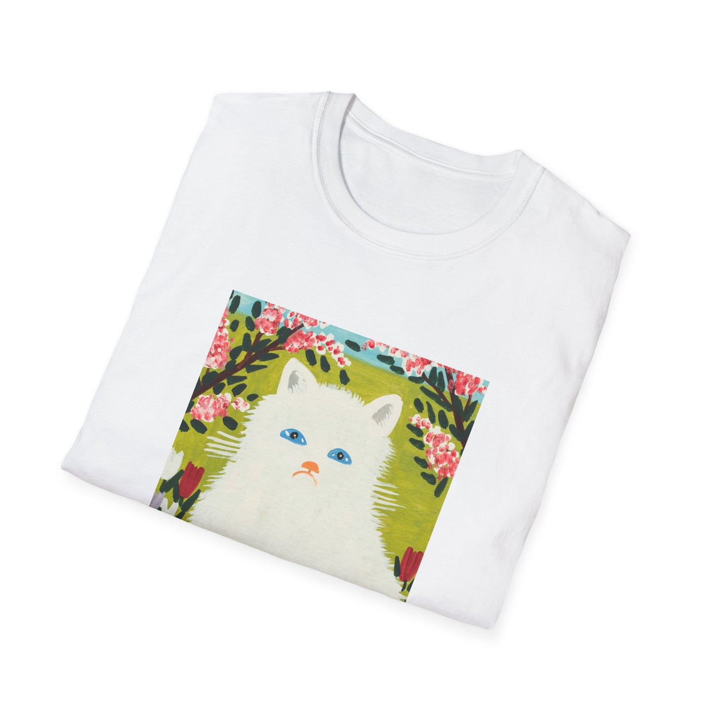 maud lewis canadian folk artist white cat tshirt