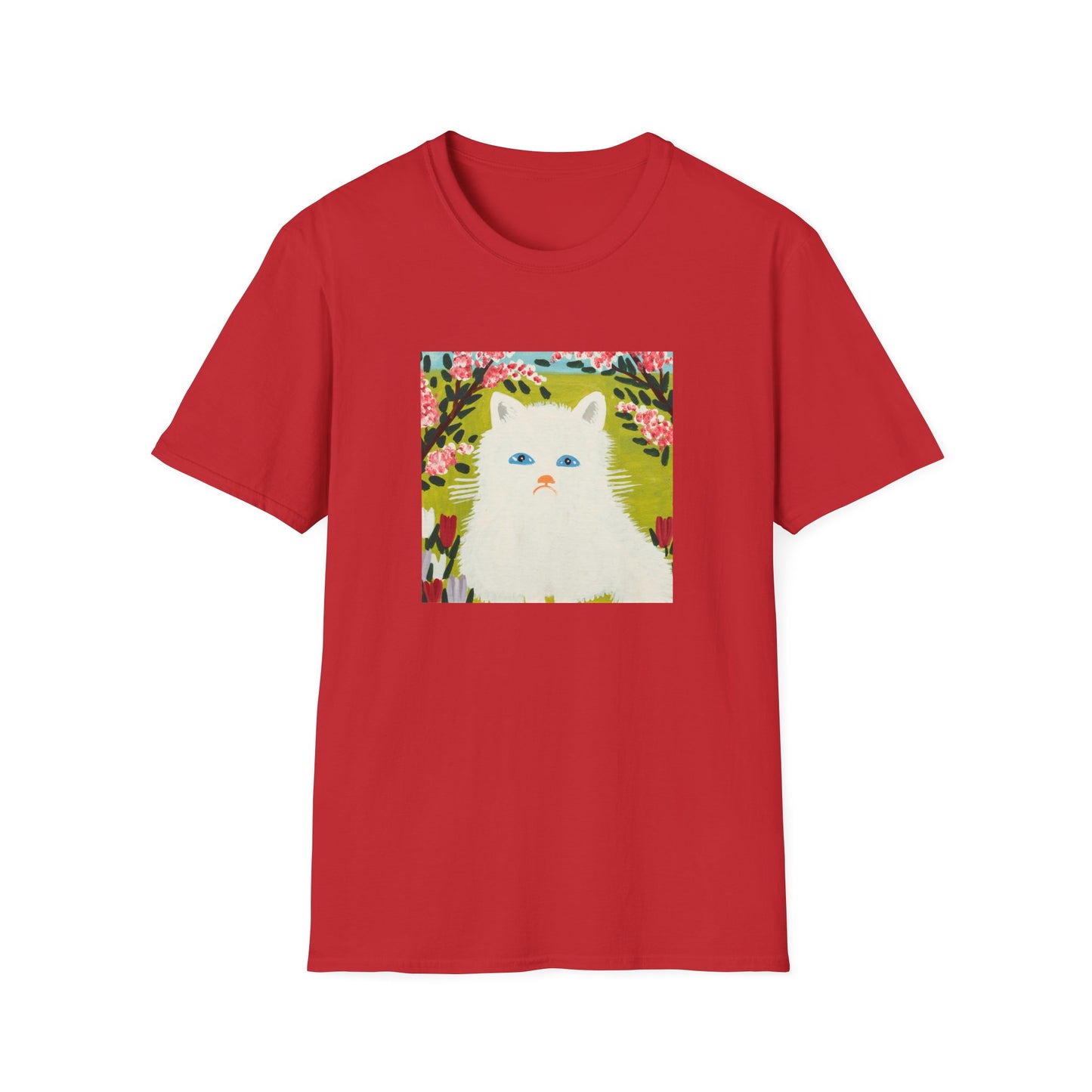 maud lewis canadian folk artist white cat tshirt