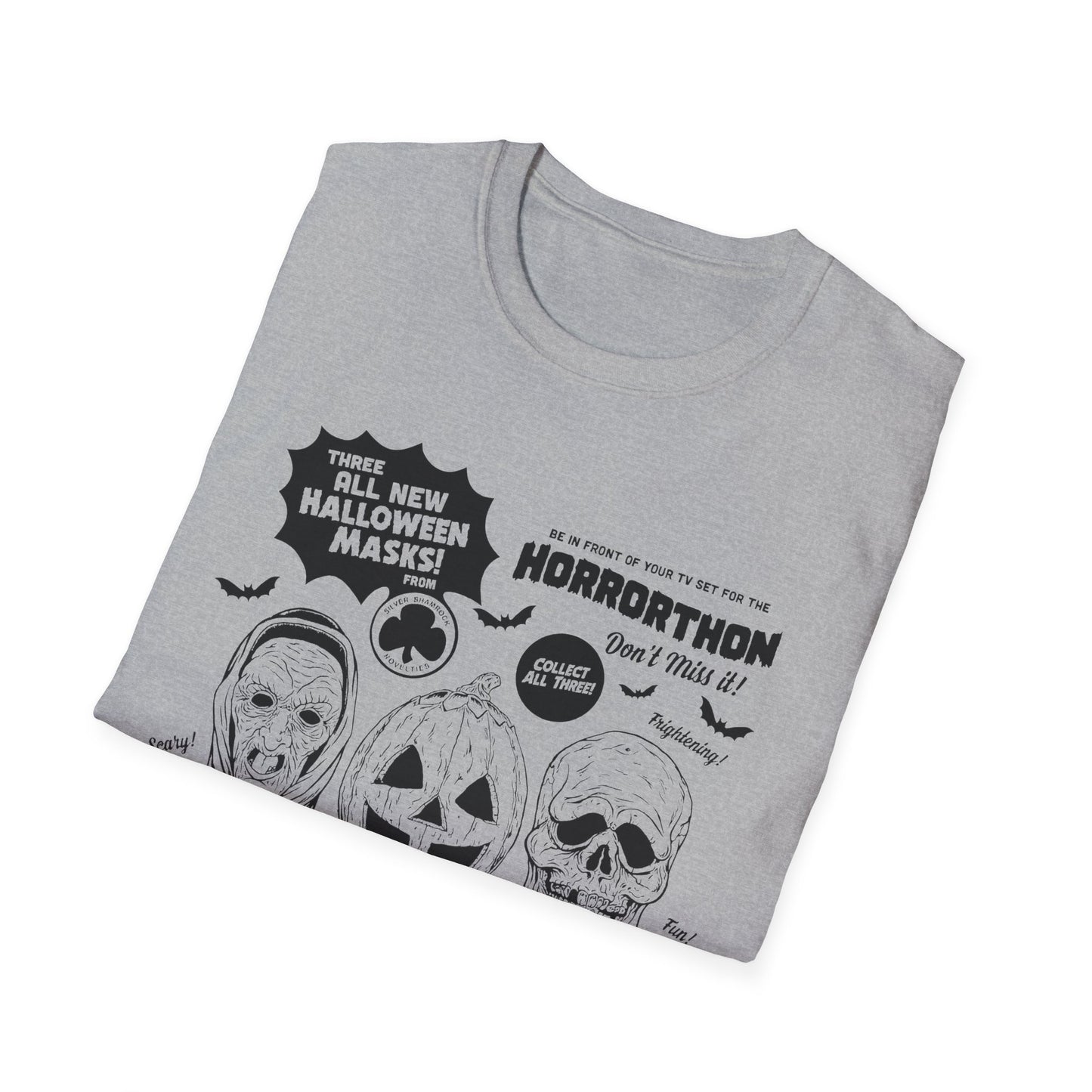 halloween 3 tv guide ad graphic 2 in black tshirt