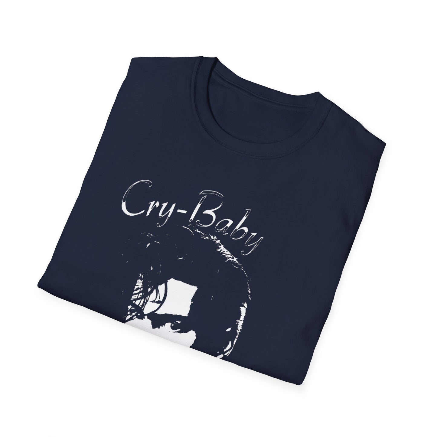 cry baby 1990 wade walker (johnny depp) movie poster stencil tshirt