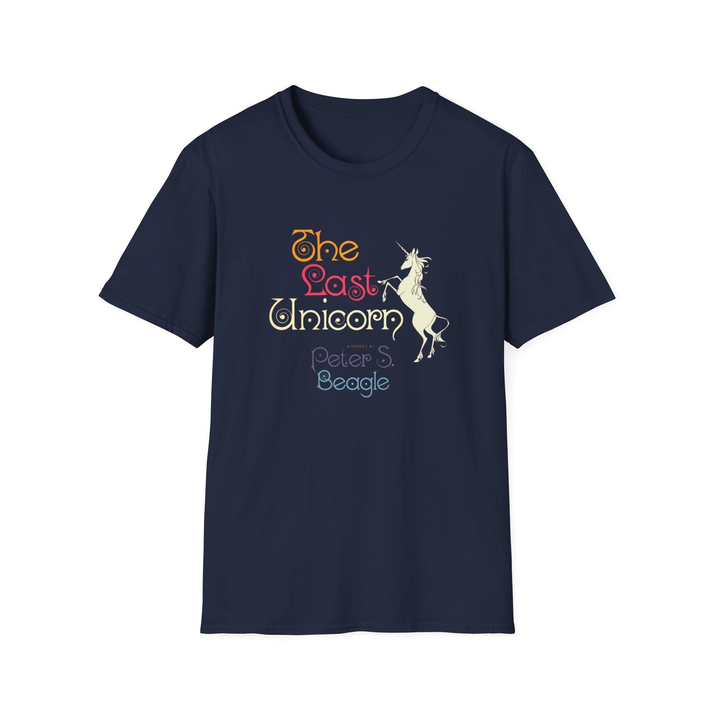 the last unicorn by peter s beagle 1968 book cover reproduction fan art tshirt